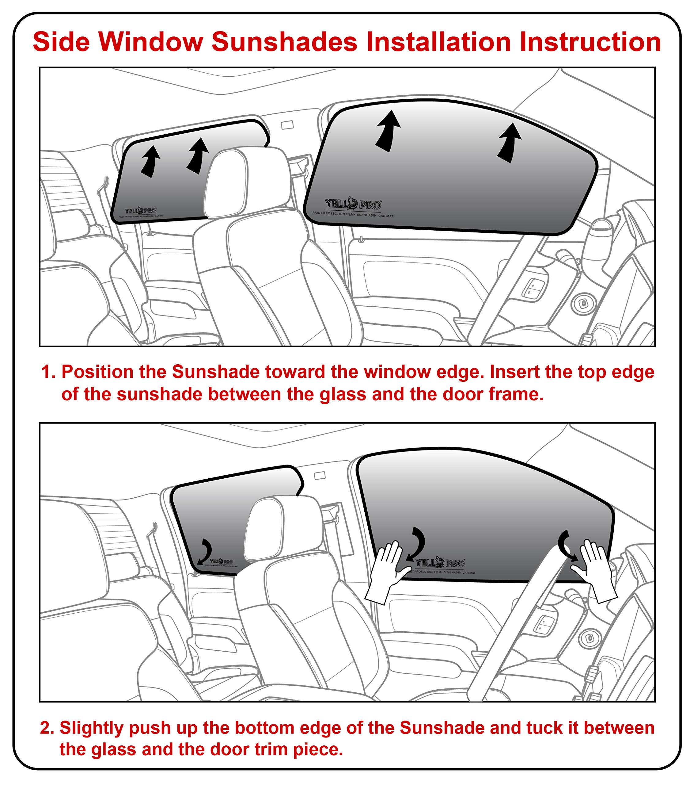 Custom Fit Side Window Sunshades for 2018-2022 Honda Accord Sedan (LX/Sport/EX/EX-L/Touring) - UV Protection Car Accessories (2-Pack) | Keep Your Car Cool & Protect Interior from Sun Damage