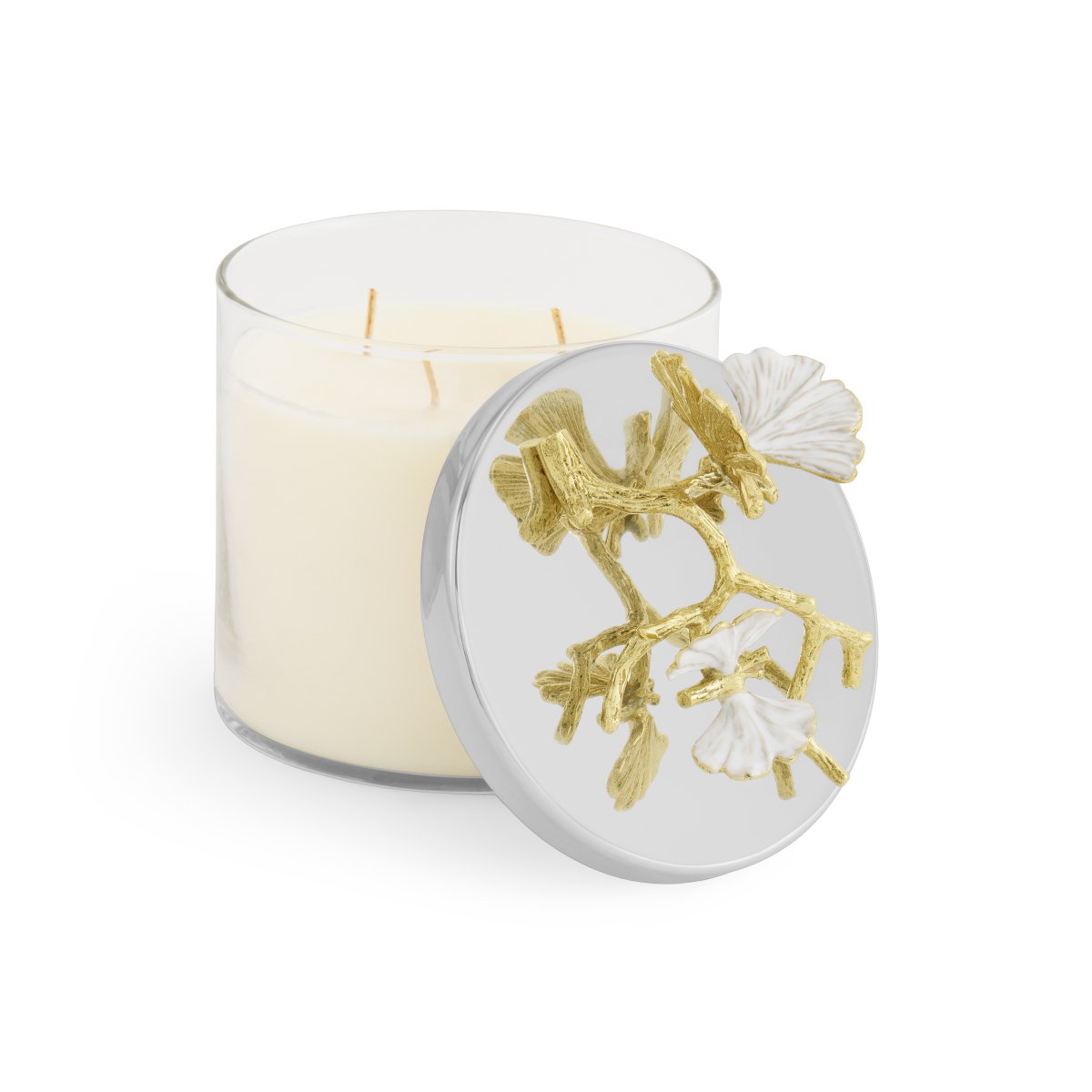 Butterfly Ginkgo Gold Scented Candle - Elegant Home Decor for Relaxation, Meditation & Romantic Ambiance