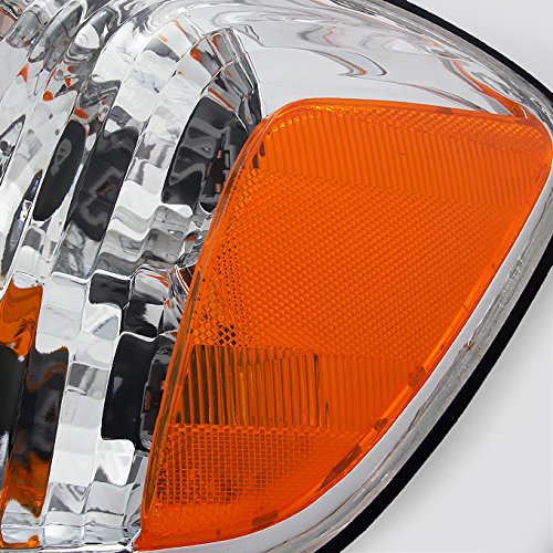 AKKON Replacement Headlights with Corner Lights for 2005-2006 Toyota Tundra Double Cab & Crew Cab - Driver & Passenger Side Pair - Perfect for Night Driving & Off-Road Adventures