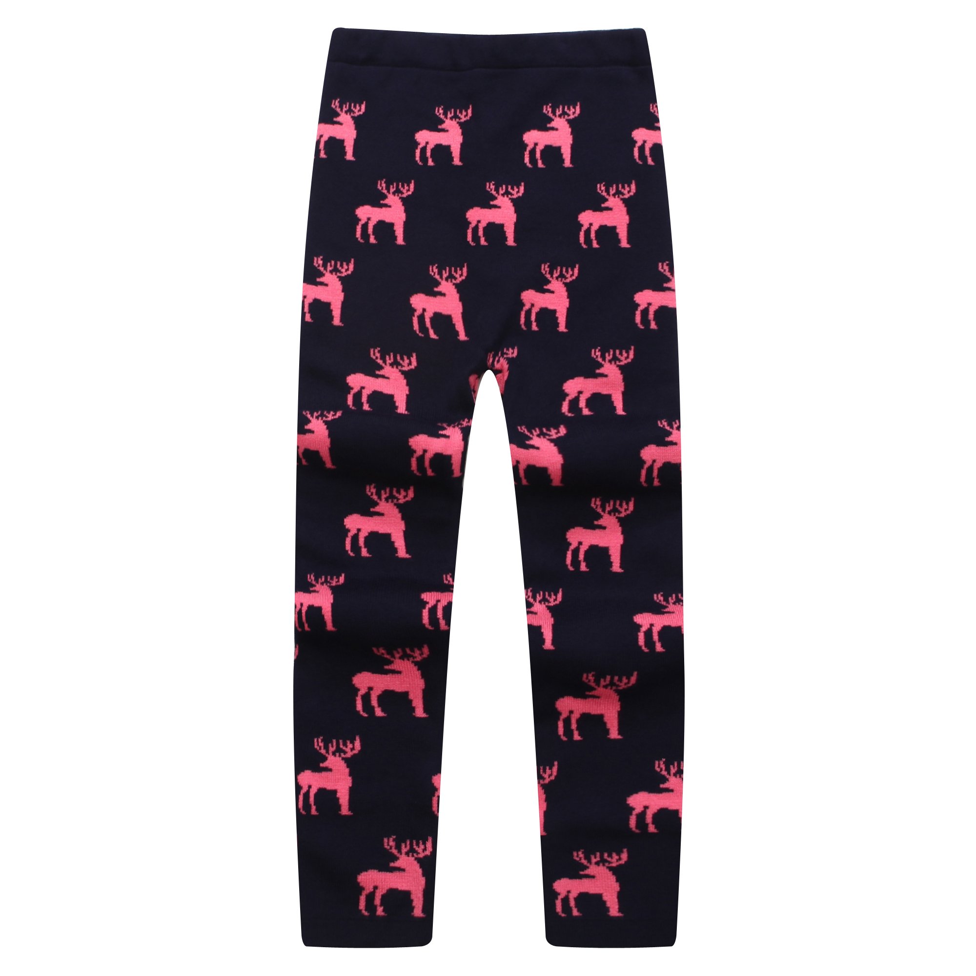 Richie House Girls' Knit Leggings - Soft & Stretchy for Play & School