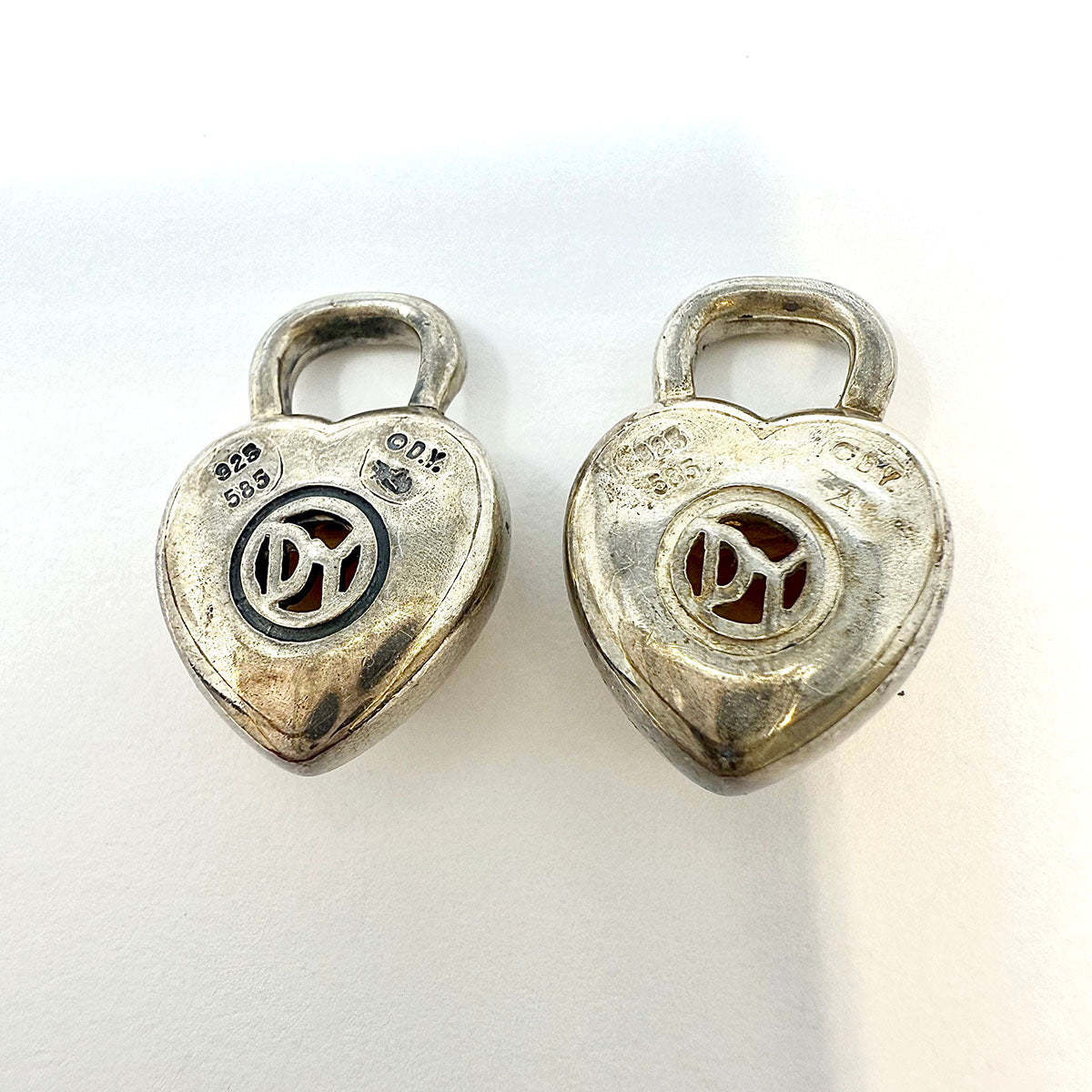 David Yurman Two-Tone Heart Shaped Citrine Enhancer Pendant - 14K Gold & Sterling Silver Jewelry for Women - Perfect for Valentine's Day Gifts & Anniversary Presents
