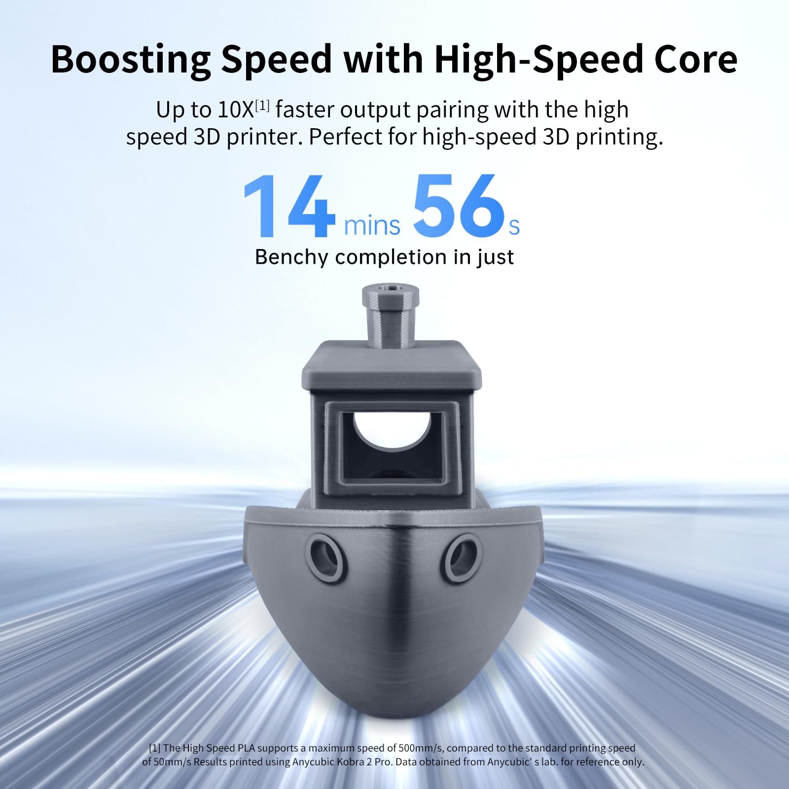 ANYCUBIC High Speed PLA 3D Printer Filament 1.75mm - 1KG Spool Gray | Ultra Fast Printing (10X Speed) with High Precision (±0.02mm) | Compatible with Most FDM 3D Printers | Perfect for Rapid Prototyping, Cosplay Props & DIY Projects