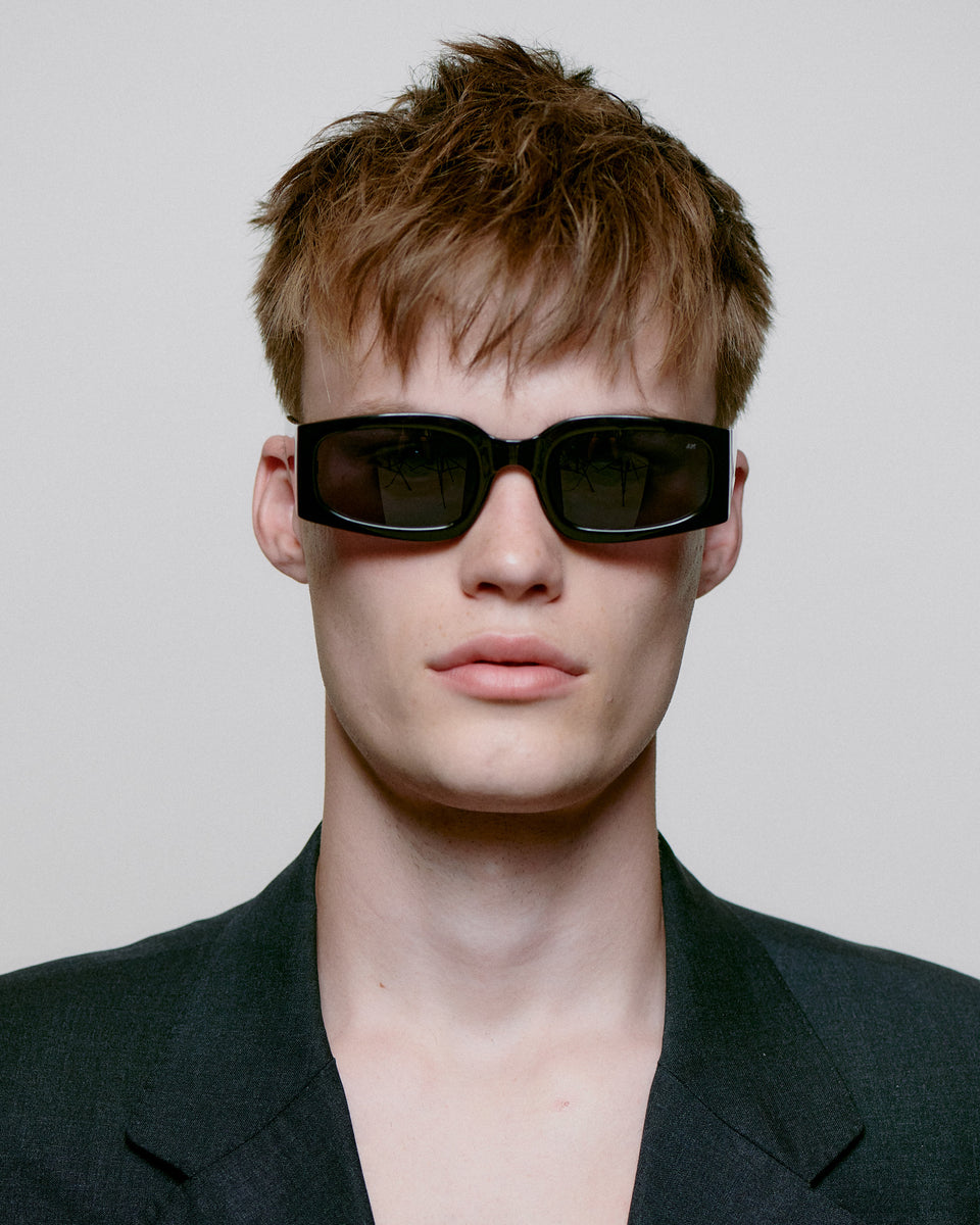 A. Kjaerbede Black Alex Sunglasses - UV Protection, Polarized Lenses for Men & Women - Perfect for Driving, Beach & Outdoor Activities