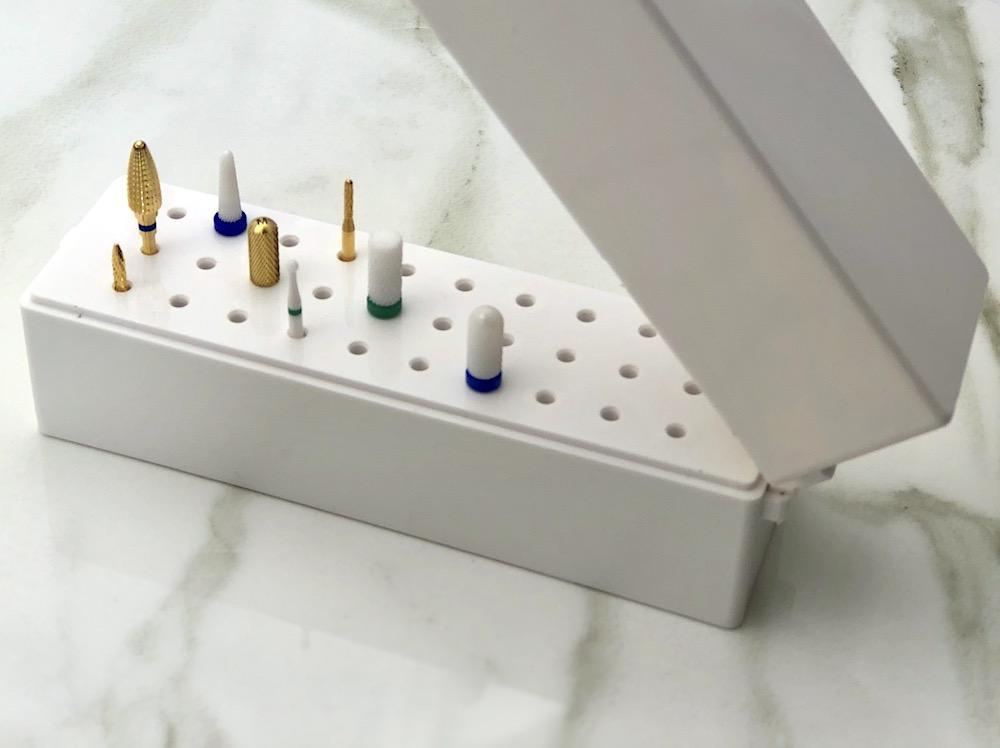 Professional Nail Drill Bit Holder for Manicure & Pedicure - Organize & Store Your Nail Art Accessories - Perfect for Home Salons & DIY Nail Care