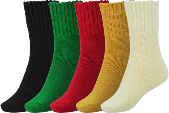 Black Green Red Yellow Mikyellow -5 Pairs
