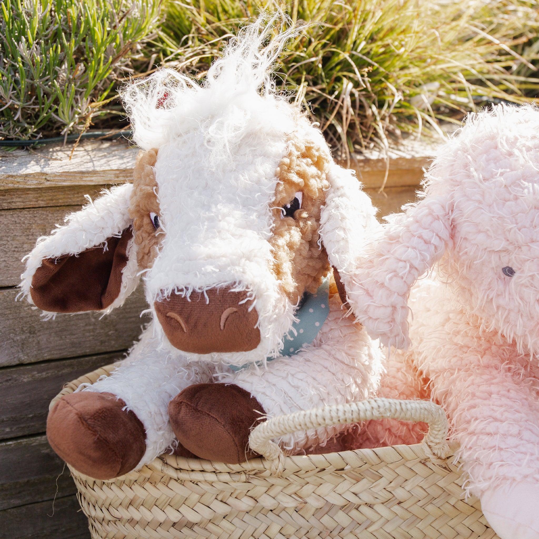 Big Moo Moo the Cow - Plush Stuffed Animal Toy for Kids, Soft Cuddly Nursery Decor, Perfect for Bedtime Comfort & Gift Giving | Ideal for Nursery Rooms, Baby Showers, and Toddler Playtime