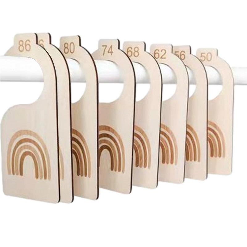 Baby Clothes Size Hanger Organizer - Adjustable Infant Toddler Wardrobe Storage with Labels - Perfect for Nursery Closet Organization & Laundry Sorting