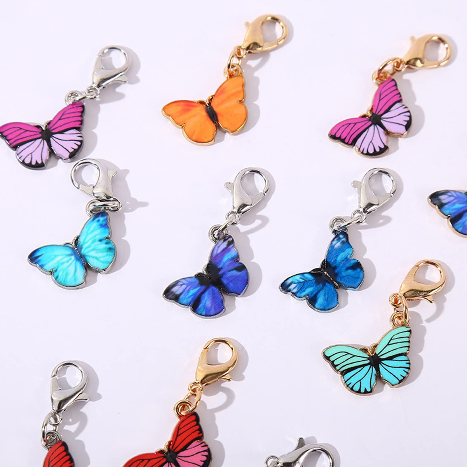 Premium Locking Stitch Markers for Knitting & Crochet - Lobster Claw Clasp Stitch Counter Charms - Durable Knitting Accessories for Sweaters, Scarves & Blankets (Great for Beginners & Experts)