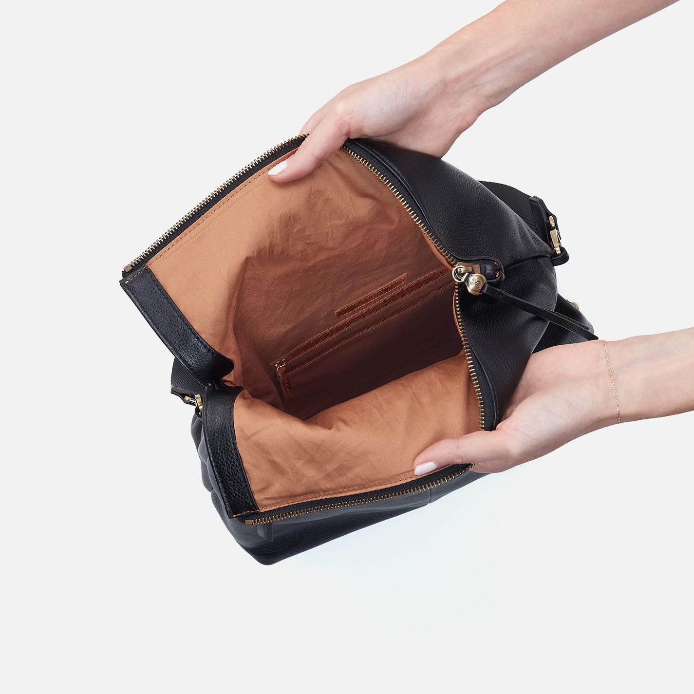 Premium Pebbled Leather Grant Backpack - Stylish & Durable Black Laptop Bag for Work, Travel & School | Water-Resistant & Spacious Design