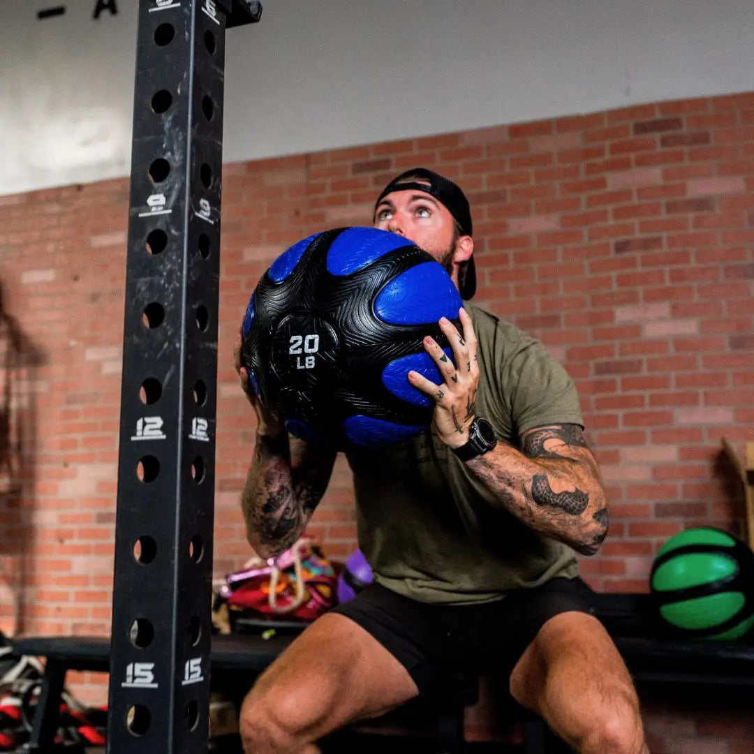 FringeSport Indestructible Immortal Wall Ball Medicine Slam Ball Combo V2 - Durable Workout Equipment for CrossFit, Strength Training & Home Gym Exercises