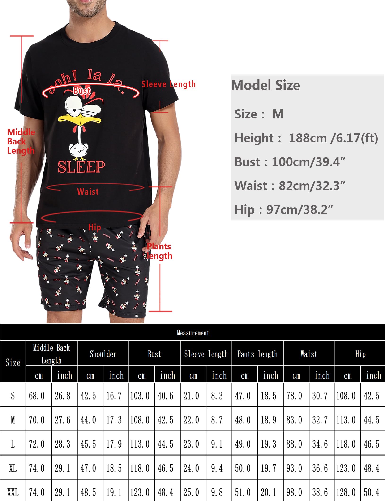 **Men's Cotton Pajama Set - Soft V-Neck Sleepwear with Pockets for Lounge & Relaxation at Home**
