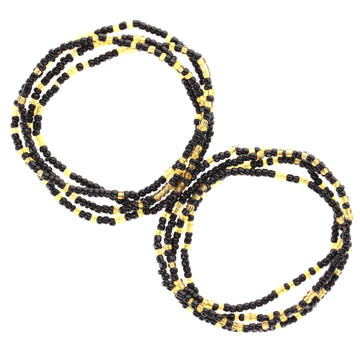 Colorful Stretchy African Waist Beads Body Chain Jewelry for Women - Perfect for Belly Dance, Festivals & Body Positivity