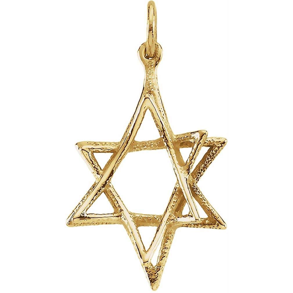 Authentic Star of David Pendant for Men - Handcrafted in Holy Land - Perfect for Gifts, Religious Occasions & Daily Wear