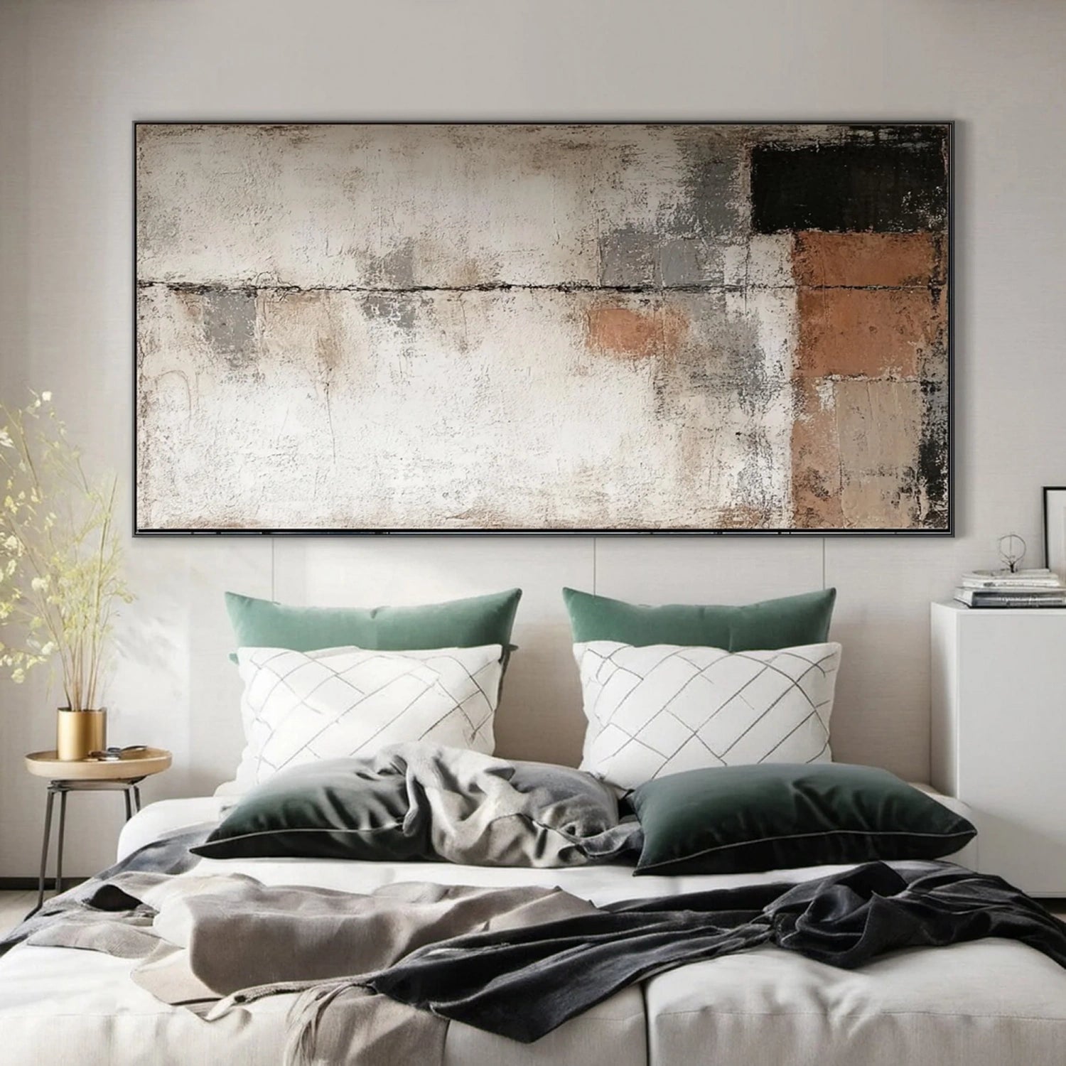 Abstract Painting #AB 342 - Modern Wall Art for Living Room, Bedroom & Office Decor | Large Canvas Artwork for Home & Office