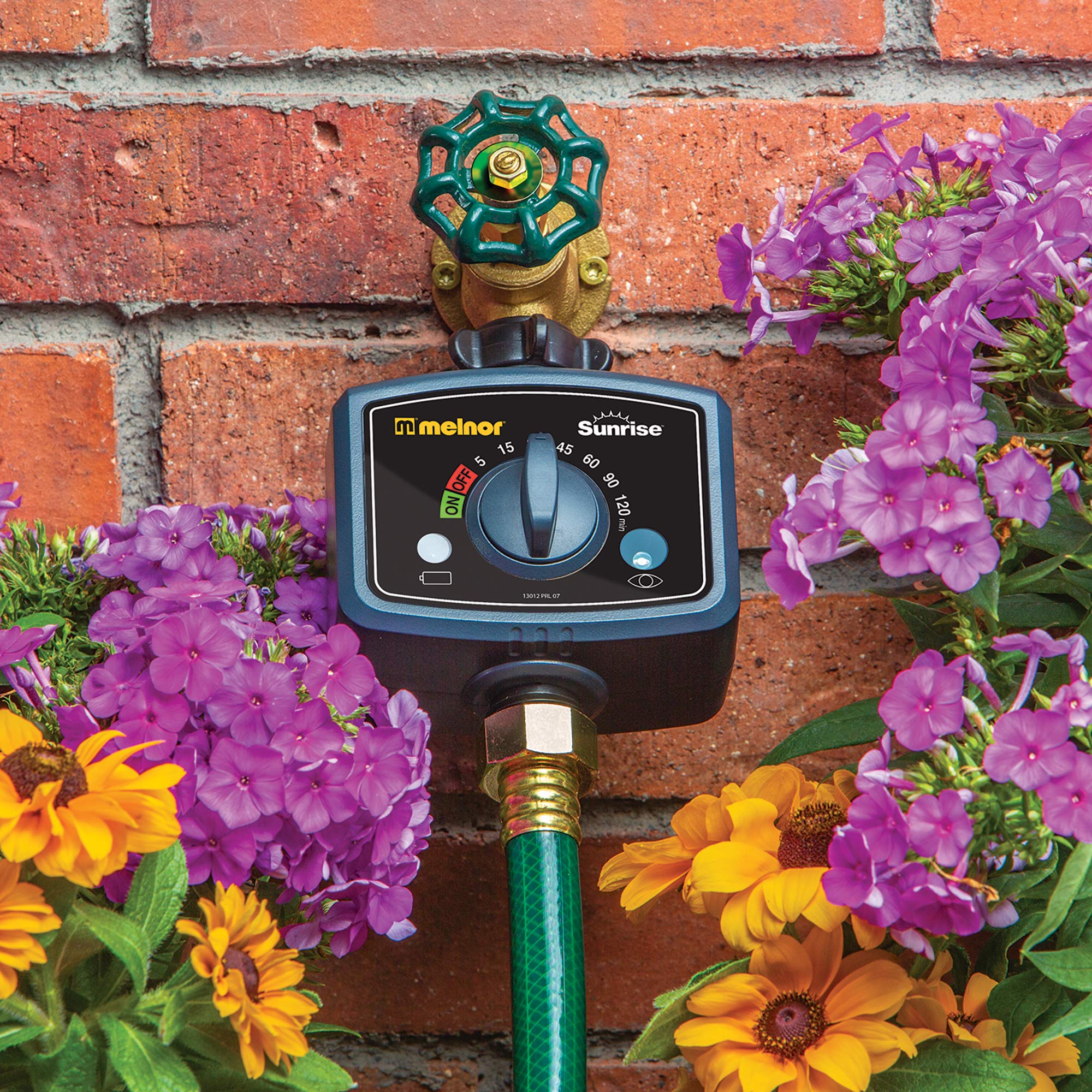 Melnor 65164AMZ Sunrise Daily Water Timer - Grey & Black Automatic Garden Irrigation Timer for Lawns, Plants & Flower Beds