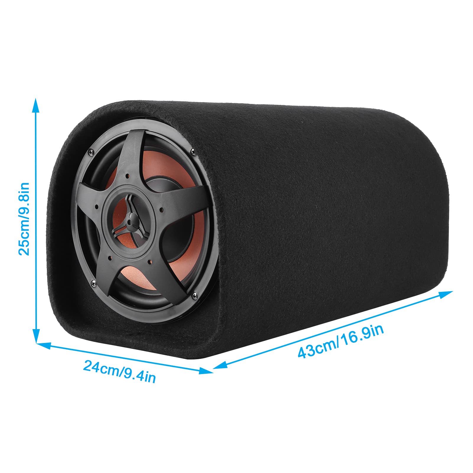Aramox 12V Car Subwoofer - Powerful Bass Speaker for Enhanced Audio, High Power Sound Amplifier for Car Audio Modification | Perfect for Trucks, SUVs & Custom Car Stereo Systems