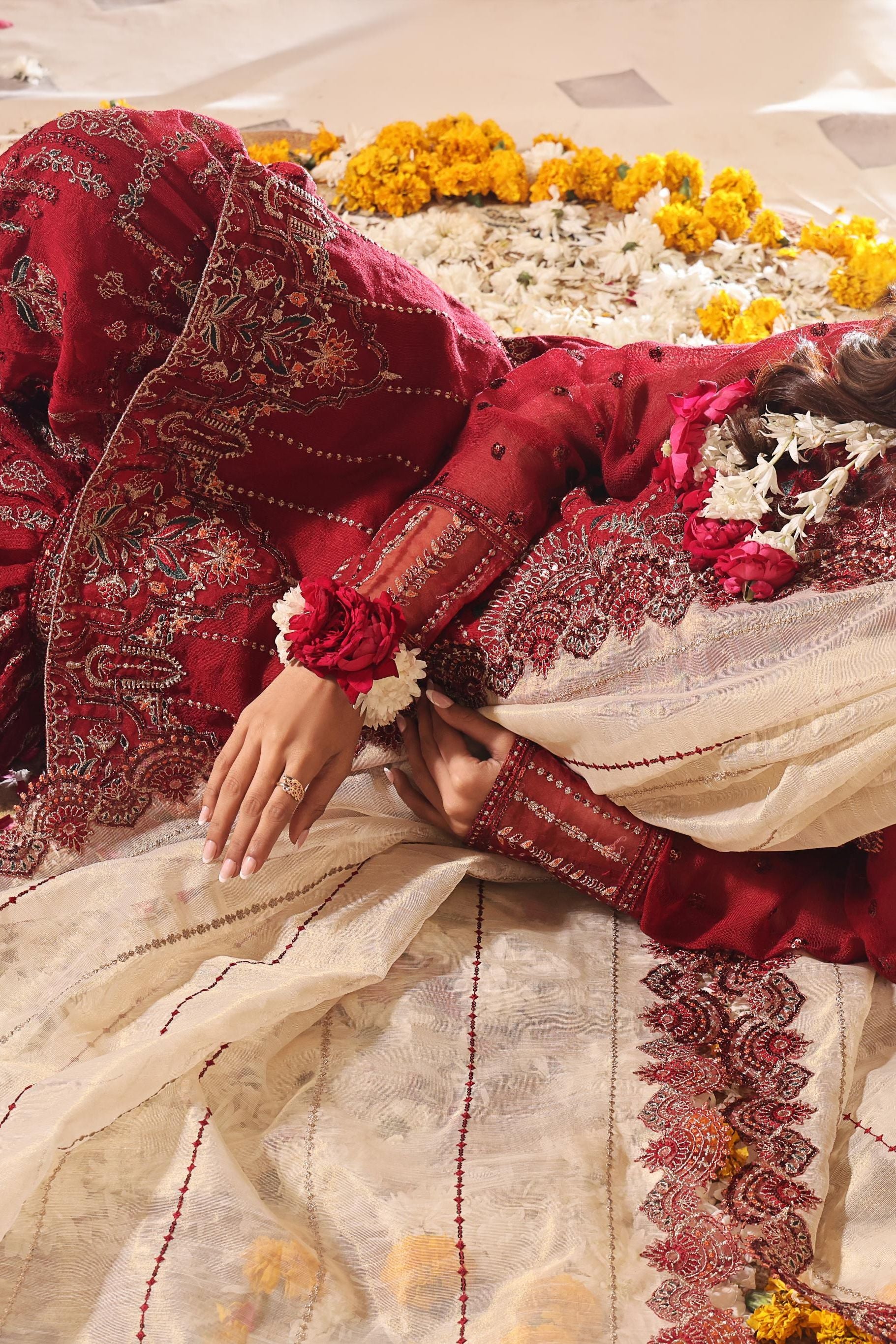 Premium Cotton Net Maroon 3 Piece Stitched Suit for Women - Elegant Party Wear & Wedding Guest Outfit - Perfect for Festive Occasions, Ceremonies, and Special Events