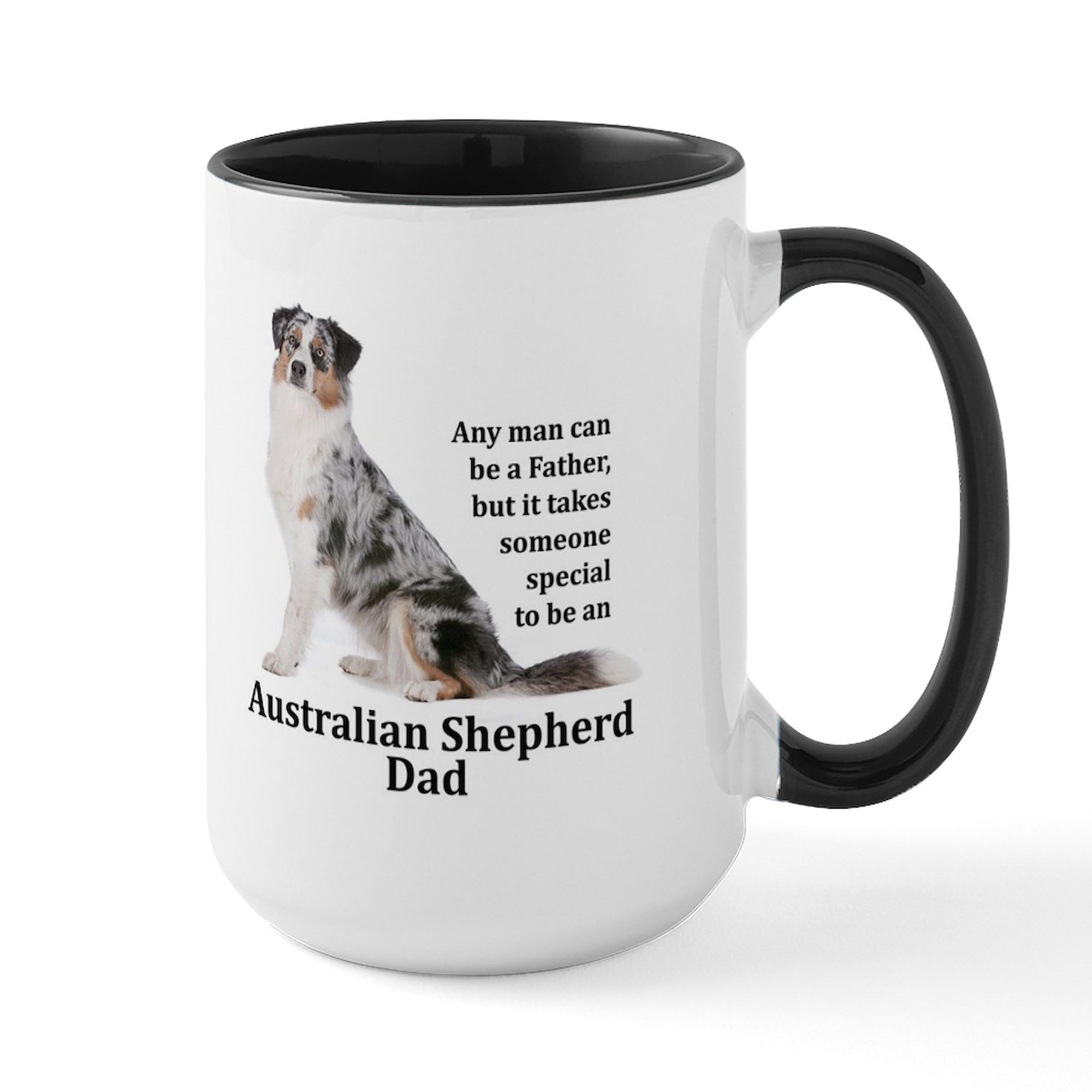 Aussie Dad 15 oz (444 ml) Ceramic Coffee Mug - Perfect for Father's Day Gifts, Office Use & Morning Brews