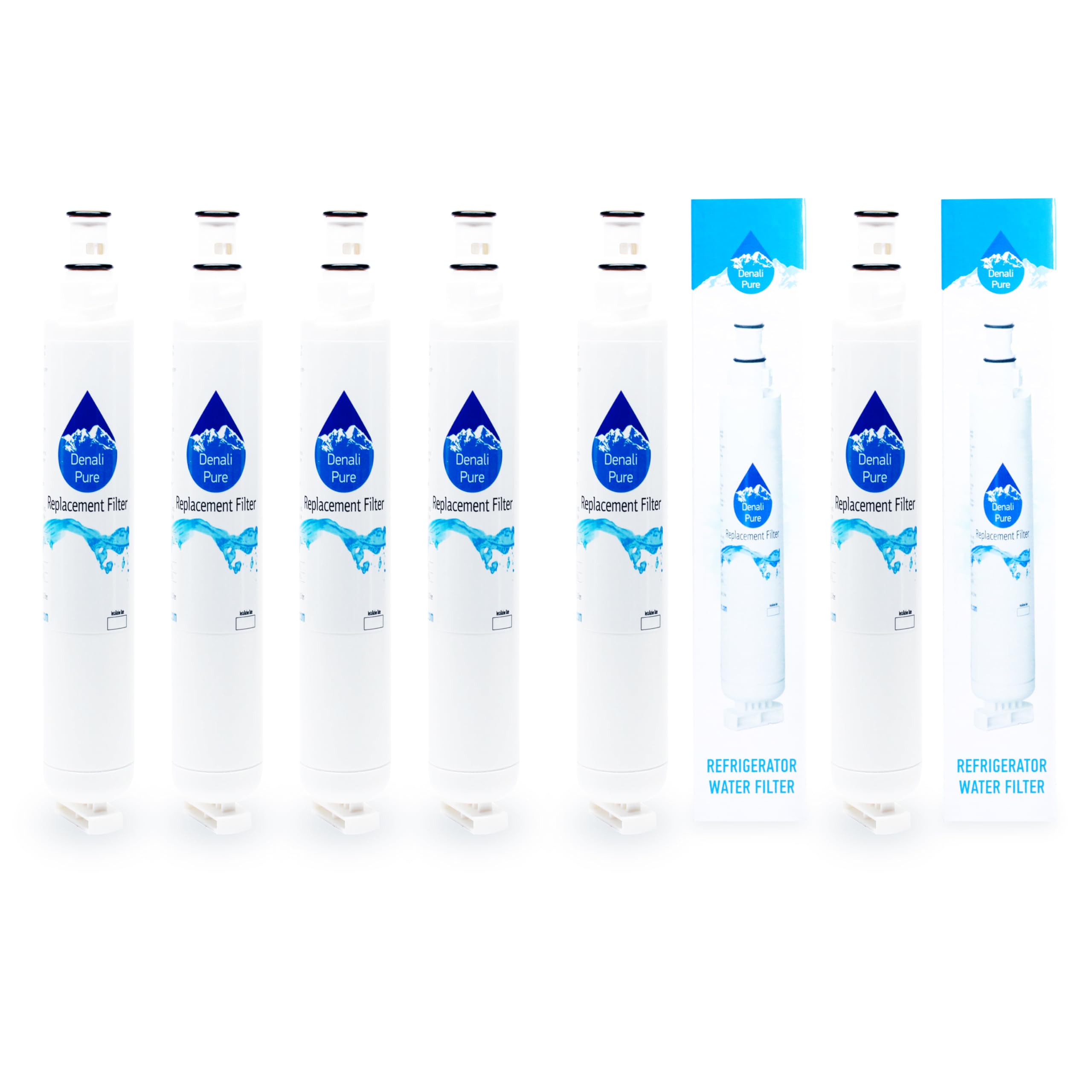 6-Pack Whirlpool GR2SHWXPS02 Refrigerator Water Filter Replacement - Compatible with Whirlpool 4396701 Fridge Water Filter Cartridge | Clean & Fresh Drinking Water for Home & Office