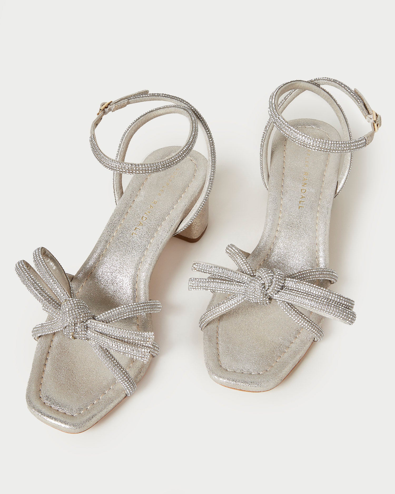 Mikel Women's Bow Mid Heel Sandals - Comfortable Chunky Heel Dress Shoes for Wedding, Party & Office Wear