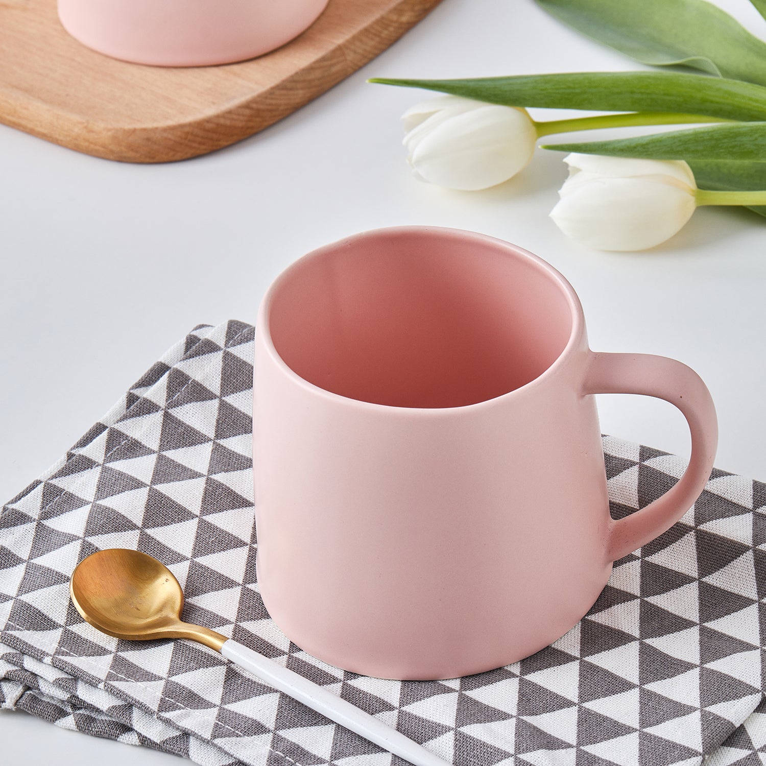 Premium Delilah Porcelain Coffee Mug Set - 6 Pack, Elegant Ceramic Tea Cups for Home, Office & Gifts - Dishwasher & Microwave Safe