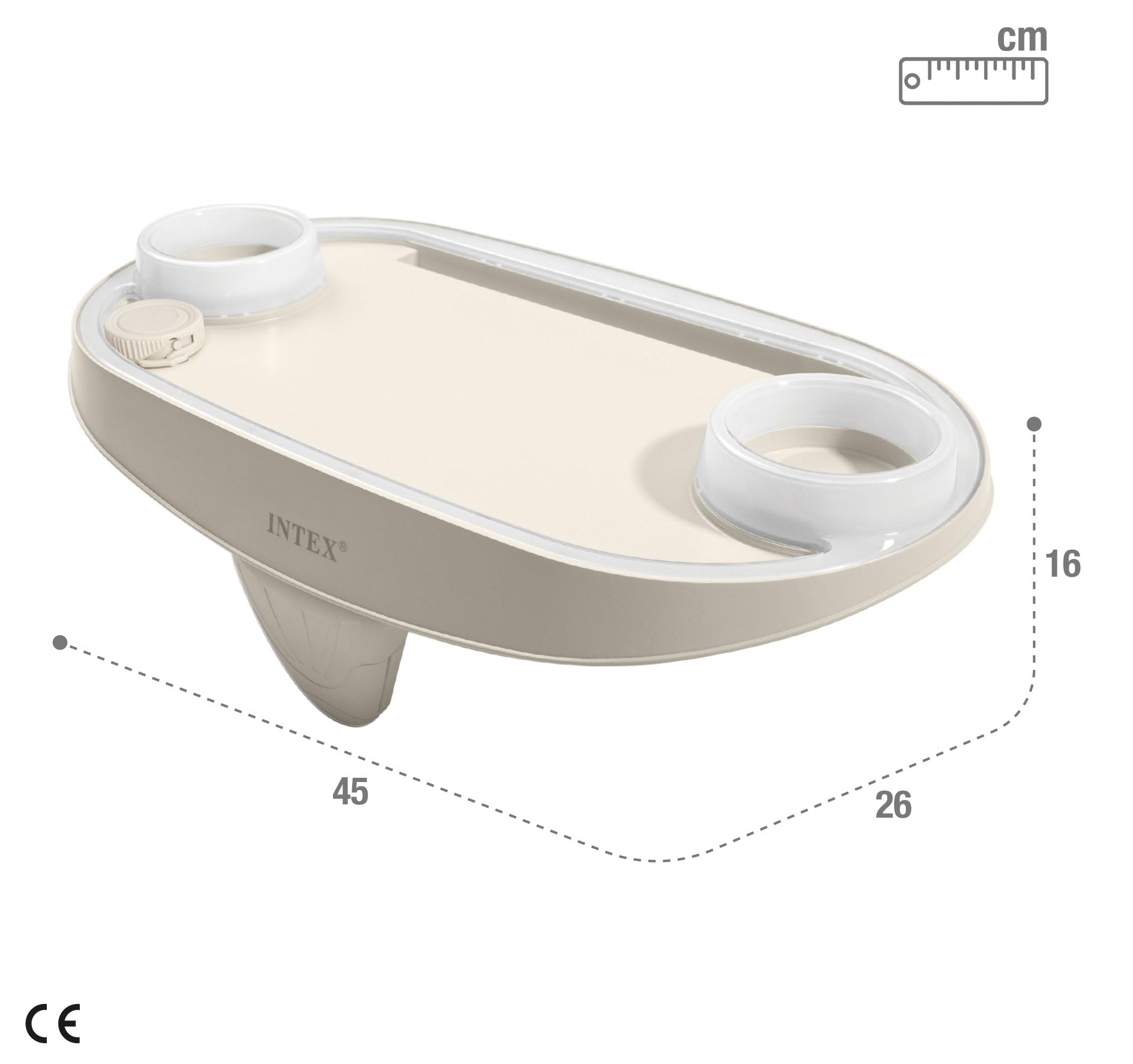 Intex Spa Tray with LED Light for Relaxing Bath Time