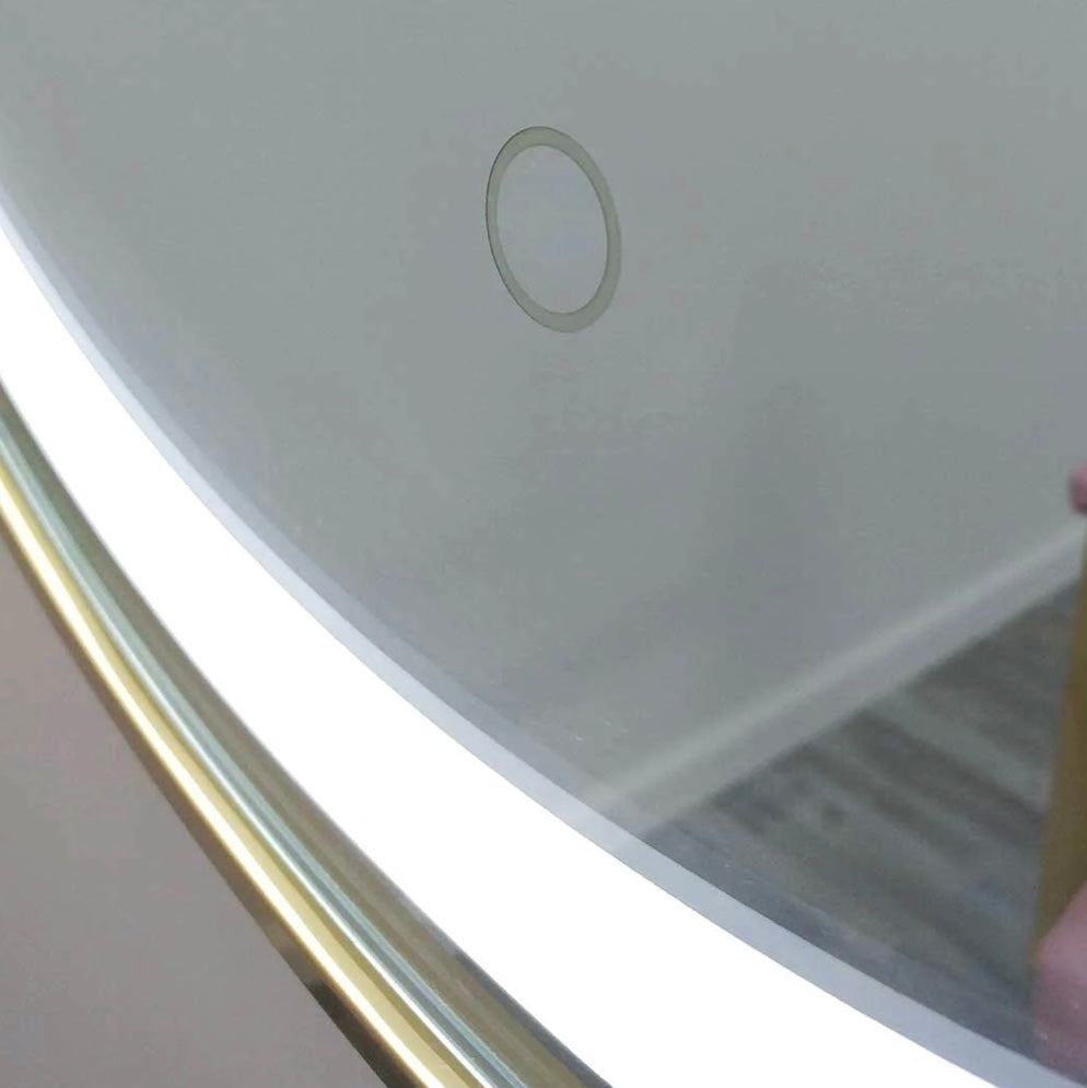 Phoenix Gold LED Mirror - Vanity Makeup Mirror with Touch Control & Dimmable Lights for Bathroom, Bedroom, and Dressing Room