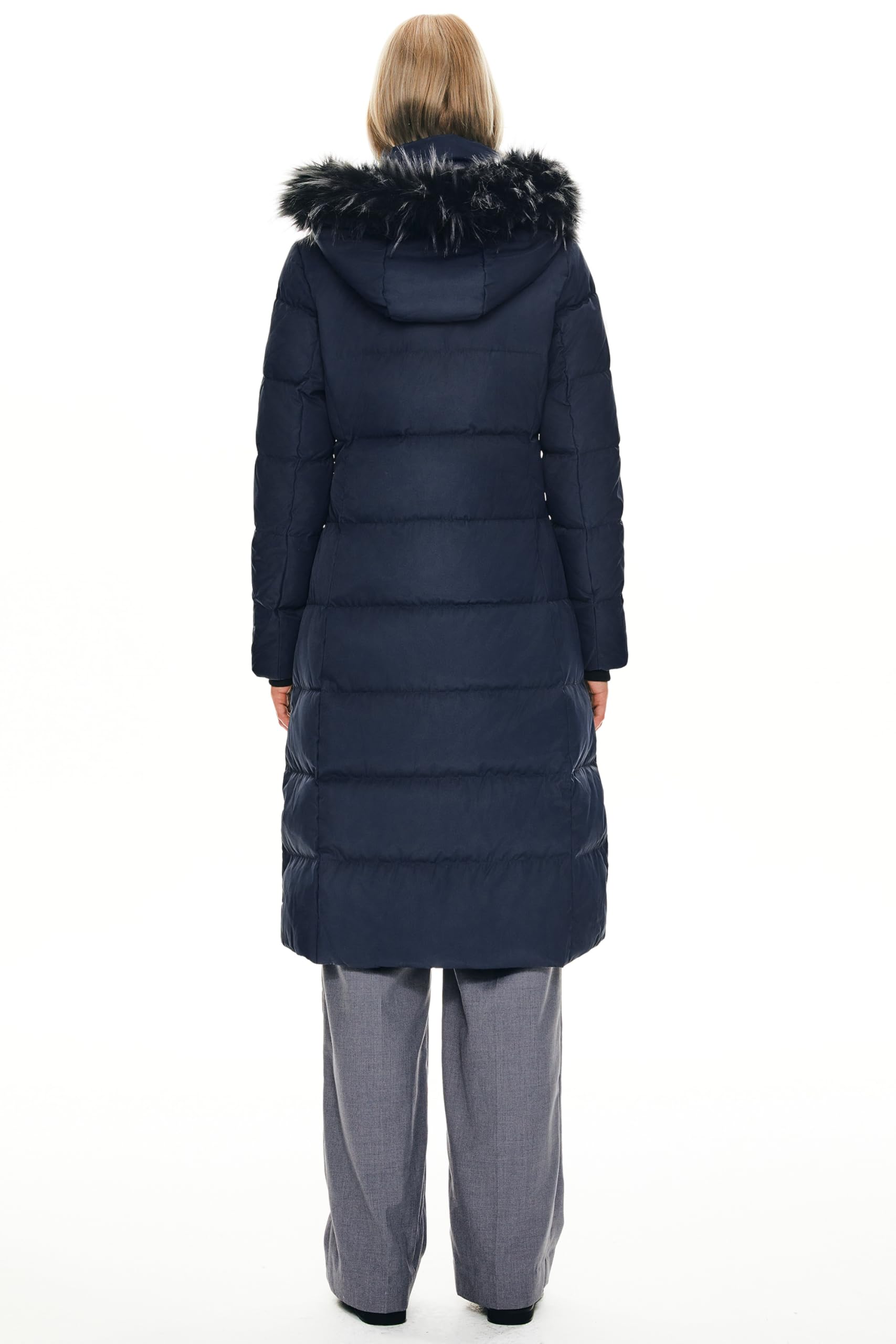 Orolay Women's Quilted Down Jacket - Winter Long Coat with Hood & Stand Collar, Warm Parka for Cold Weather | Perfect for Snow, Skiing & Outdoor Activities