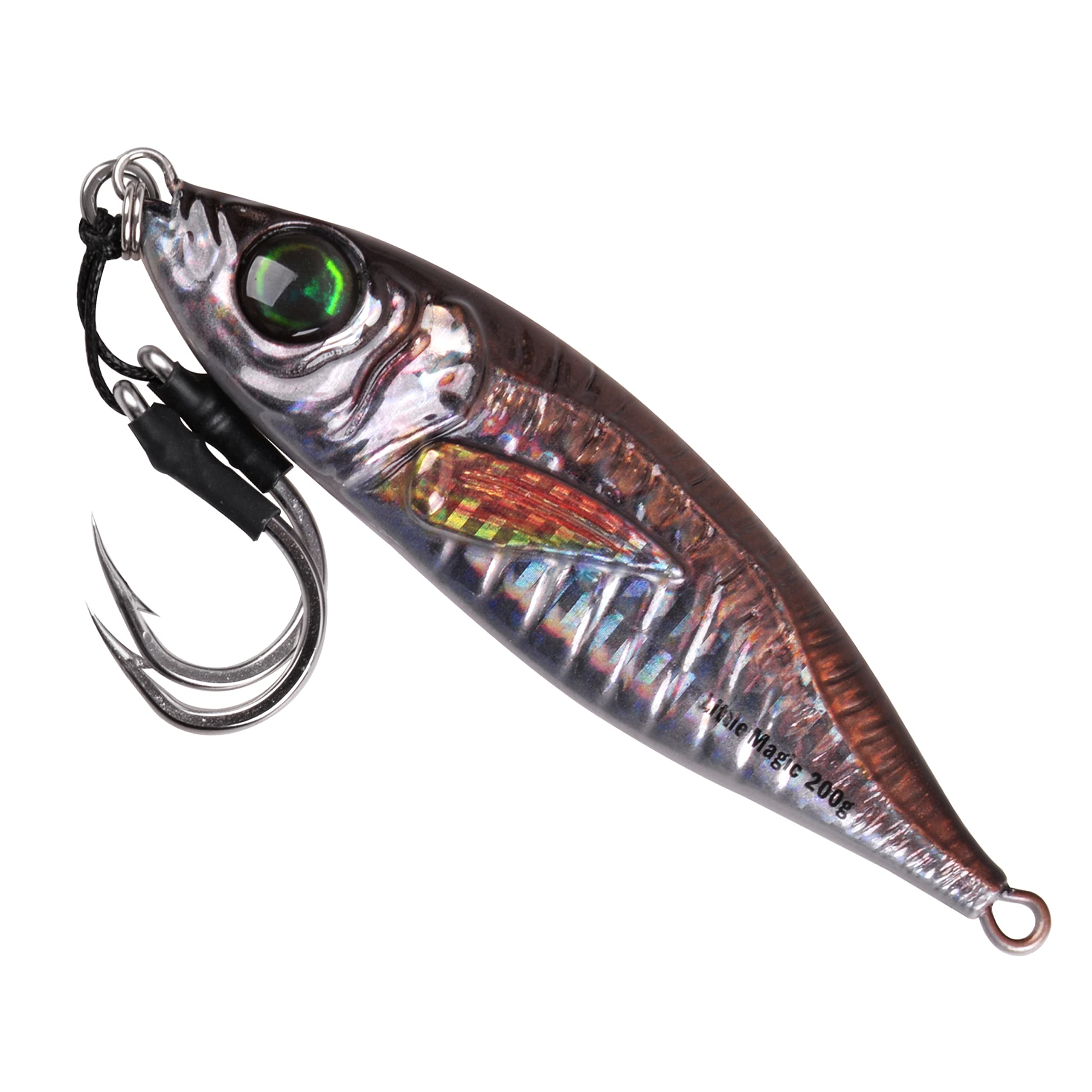 OROOTL Slow Pitch Jig Lures for Saltwater Fishing - Heavy Metal Vertical Jigging Spoons with Assist Hooks - Perfect for Tuna, Bass, Grouper, Snapper & Salmon - Ideal for Deep Sea Fishing & Offshore Angling Adventures