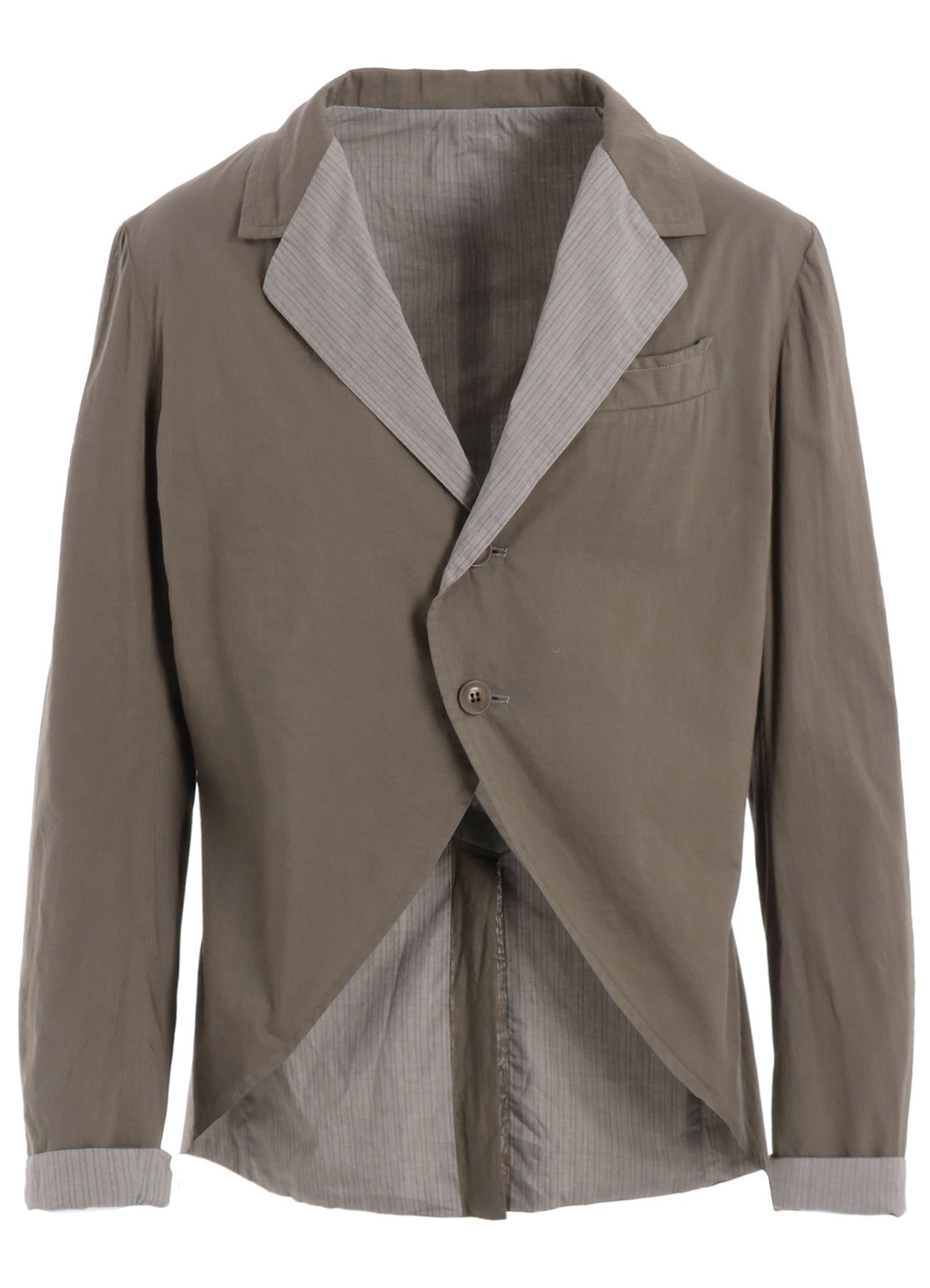 Cotton Lawn Garment Dyed Swallowtail Jacket - Lightweight & Breathable for Spring & Summer Outdoor Activities