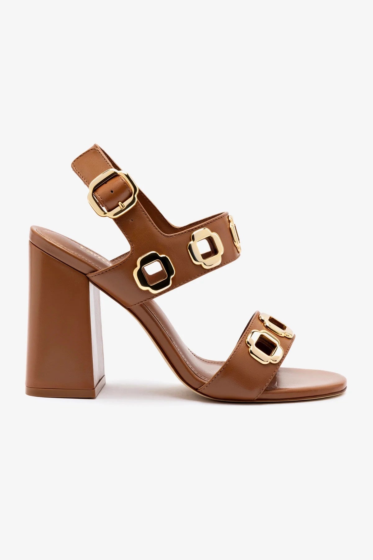 Milan Women's Leather Hi Sandals in Caramel - Comfortable Strappy Summer Shoes for Beach, Vacation & Casual Outings