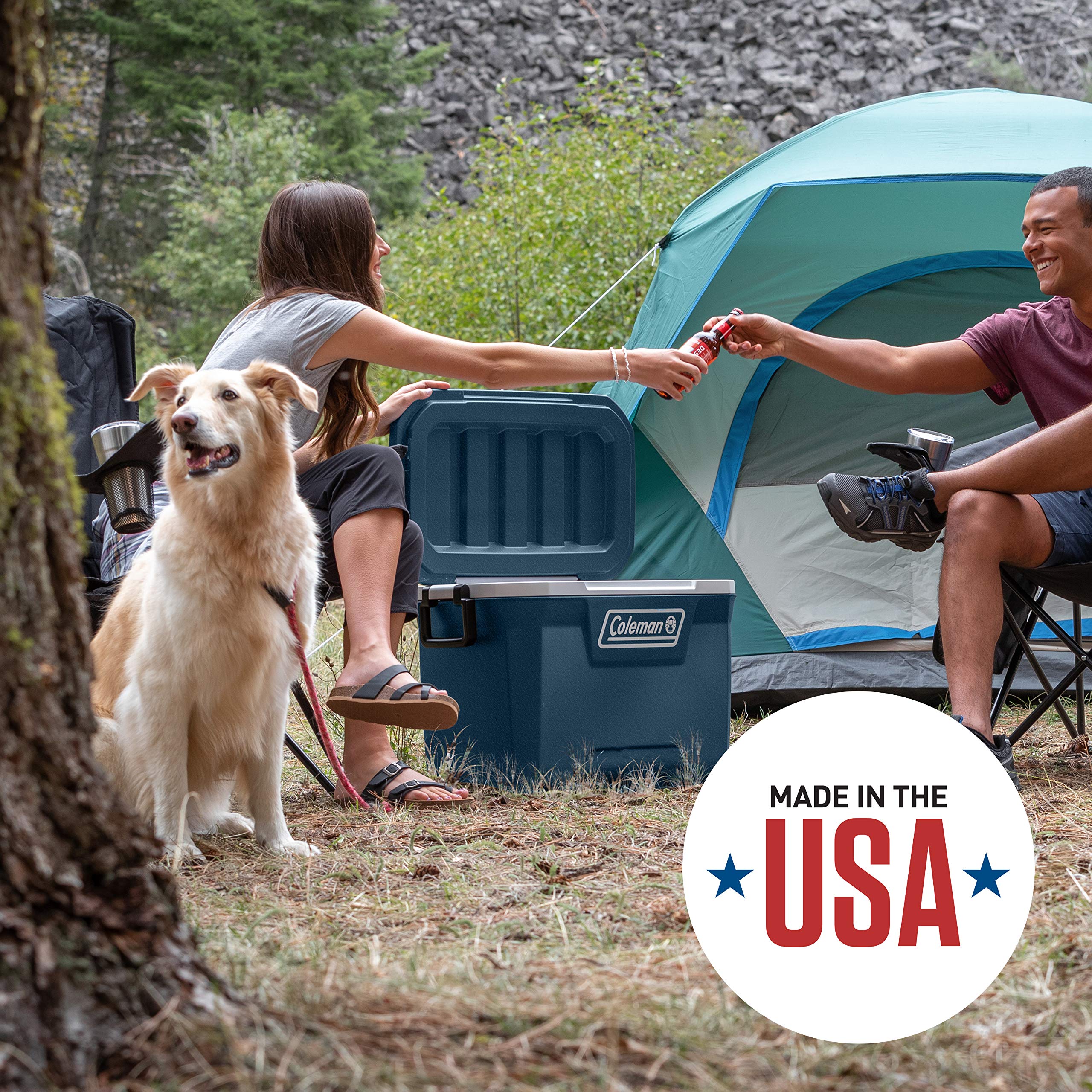 Coleman Classic Series 150-Quart Insulated Portable Cooler - Leak-Proof Outdoor Hard Cooler Keeps Ice for 5 Days | Perfect for Camping, Beach Trips, Tailgating & Outdoor Adventures