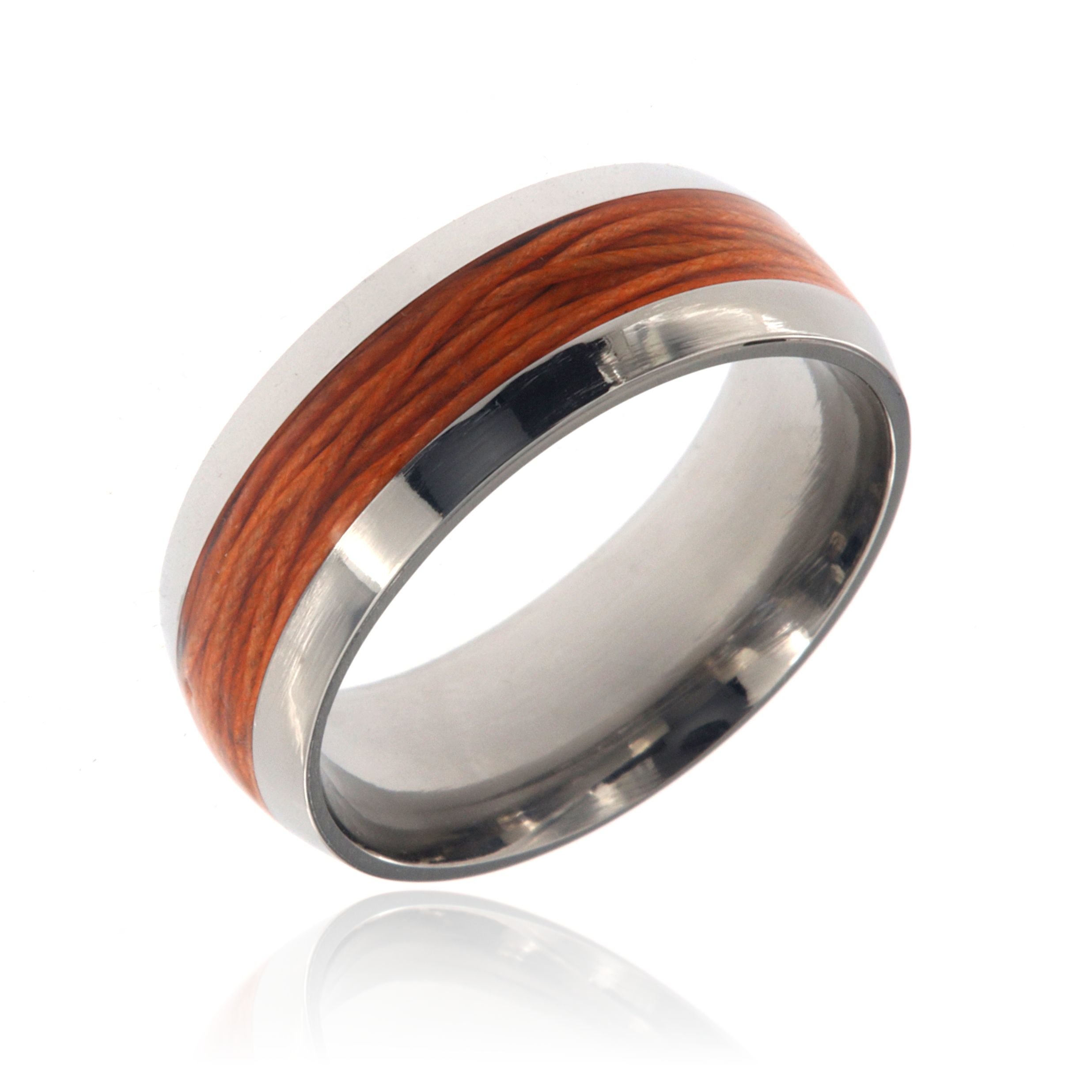 Men's Titanium Wedding Bands - Custom Fly Fishing Rings for Outdoor Enthusiasts - Durable & Lightweight Wedding Jewelry - Perfect for Fishing, Hiking & Adventure Weddings