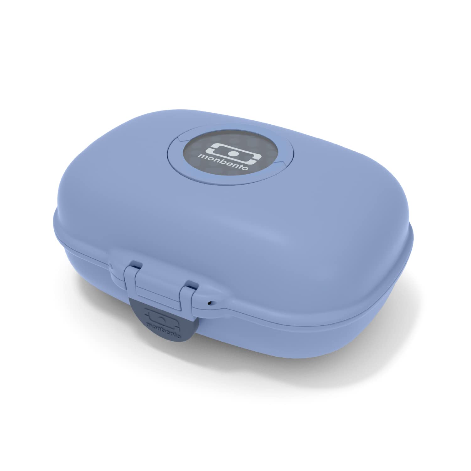 MONBENTO Kids Snack Box - BPA Free Food Container for School & Park Outings - Blue