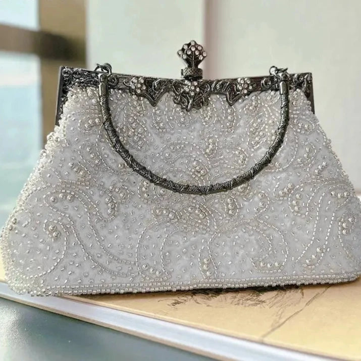 Elegant Evening Bag for Women - Clutch Purse with Rhinestone Decor - Perfect for Parties, Weddings & Special Occasions