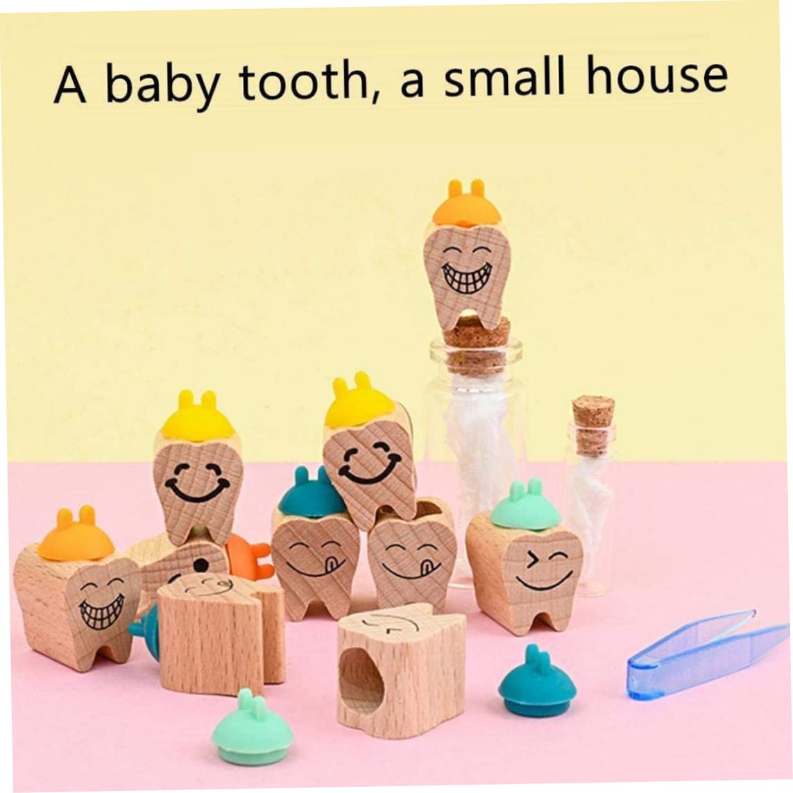 Kids Tooth Box for Lost Teeth - Keepsake Memory Storage Case with Tweezers for Boys & Girls | Perfect Tooth Fairy Gift & Childhood Souvenir for Infants & Children | Great for Tooth Fairy Visits & First Tooth Milestones
