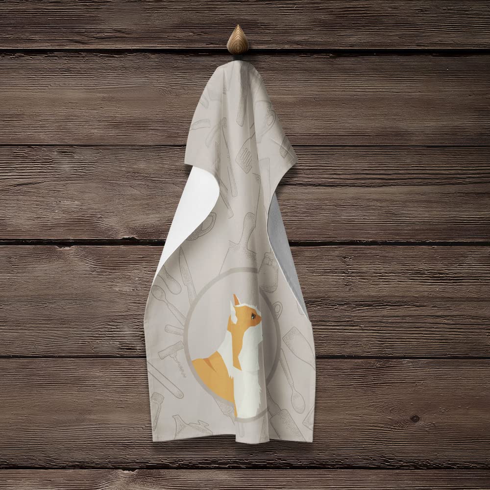 Pembroke Corgi Kitchen Towel Set - Decorative Dish Cloths & Hand Towels for Kitchen, Bathroom, Face & Tea Time | Cute Dog-Themed Cotton Towels for Cooking, Cleaning & Guest Use