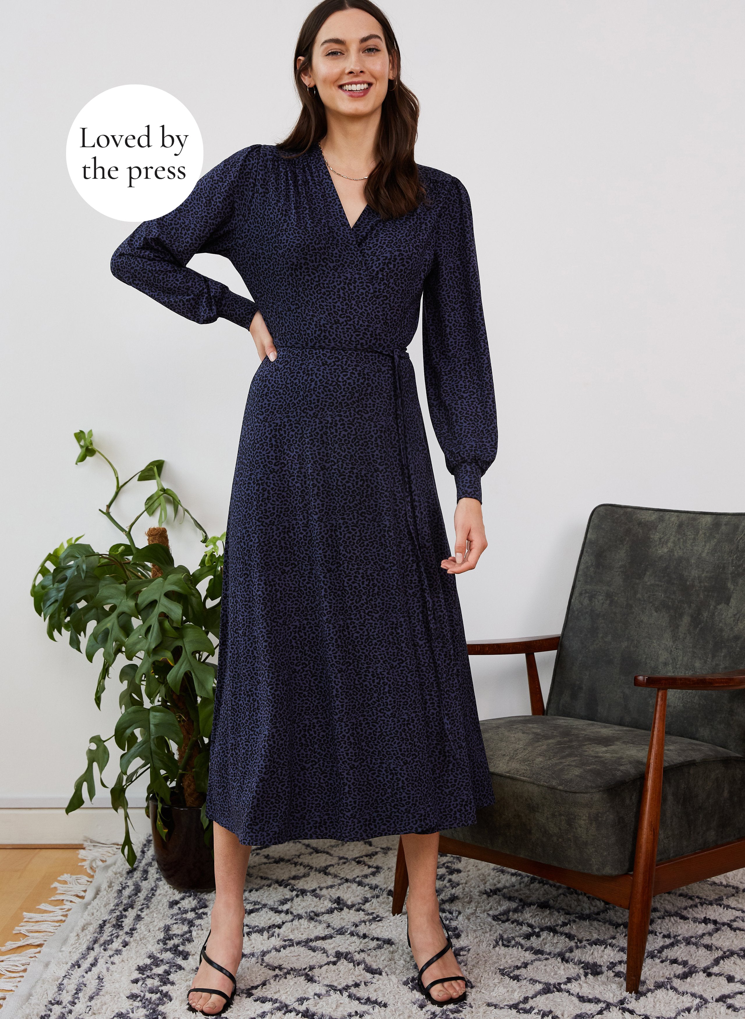 Jamila Dress with LENZING™ ECOVERO™ - Sustainable Women's Fashion Dress for Casual Wear, Office & Special Occasions