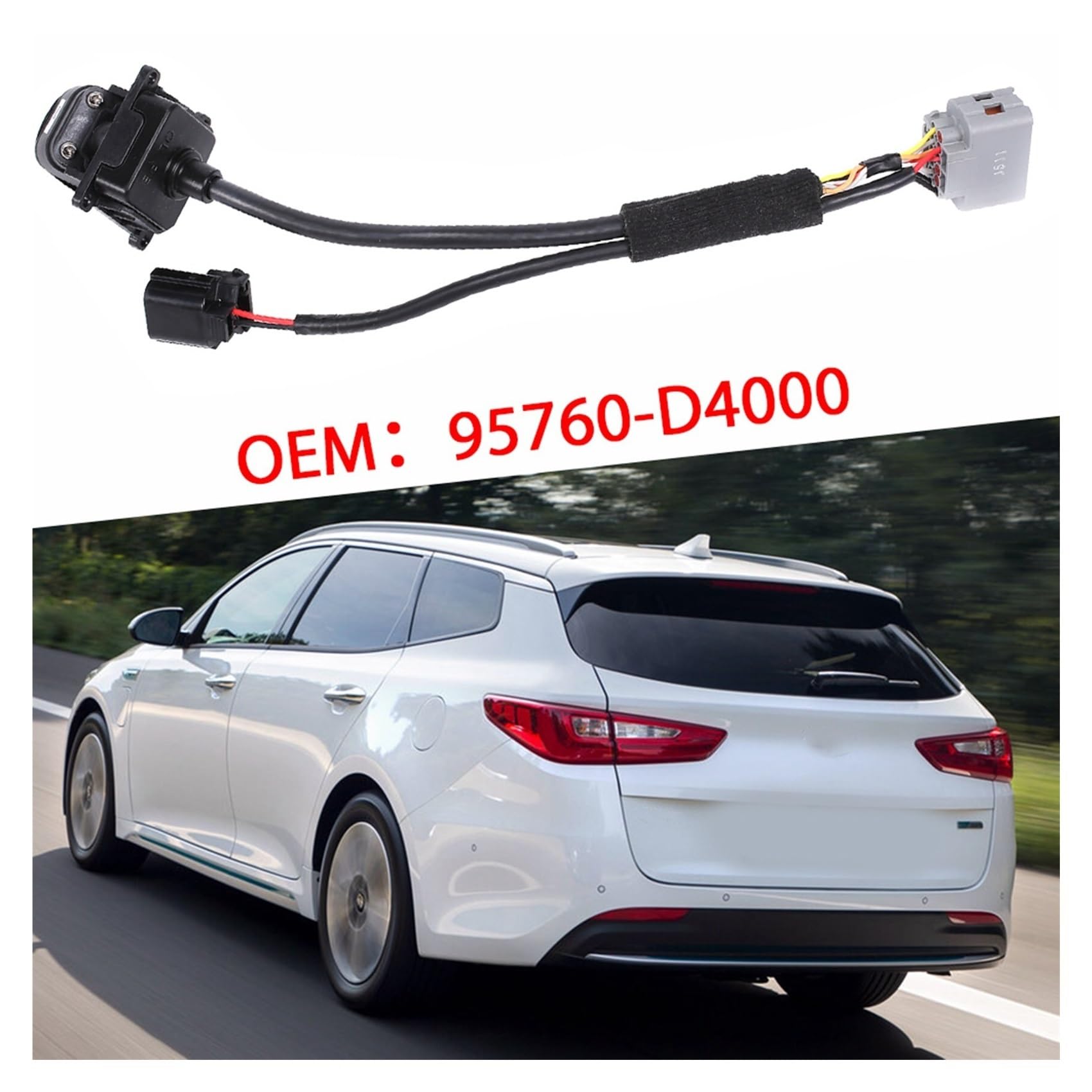 95760-D4000 HD Rear View Backup Camera for 2016-2018 Kia Optima | Night Vision, Waterproof, Easy Installation | Perfect for Parking, Reversing & Safety Monitoring