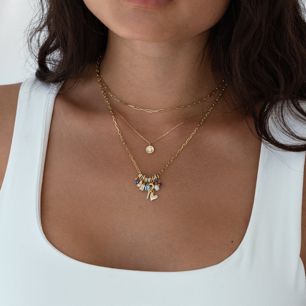 Birthstone Charms Necklace - Personalized Zodiac Jewelry for Women | Perfect Gift for Birthday, Anniversary & Mother's Day | Everyday Wear & Special Occasions
