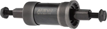 MSW ST100 Bottom Bracket - 68 x 118mm Square Taper JIS Bicycle Crankset - Compatible with Road Bikes, Mountain Bikes & BMX - Durable & Smooth Performance