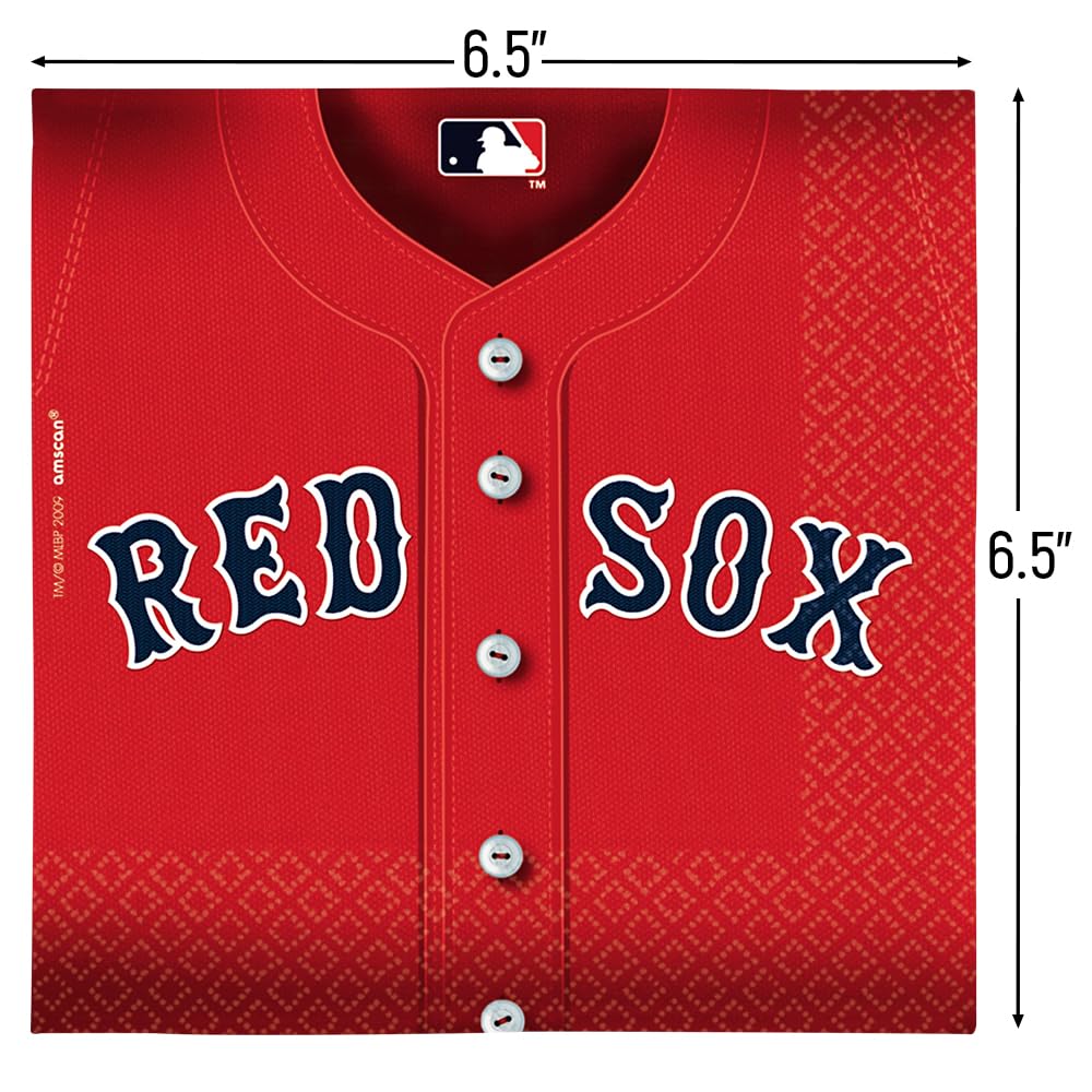 Boston Red Sox™ Official Team Luncheon Napkins - 6.5