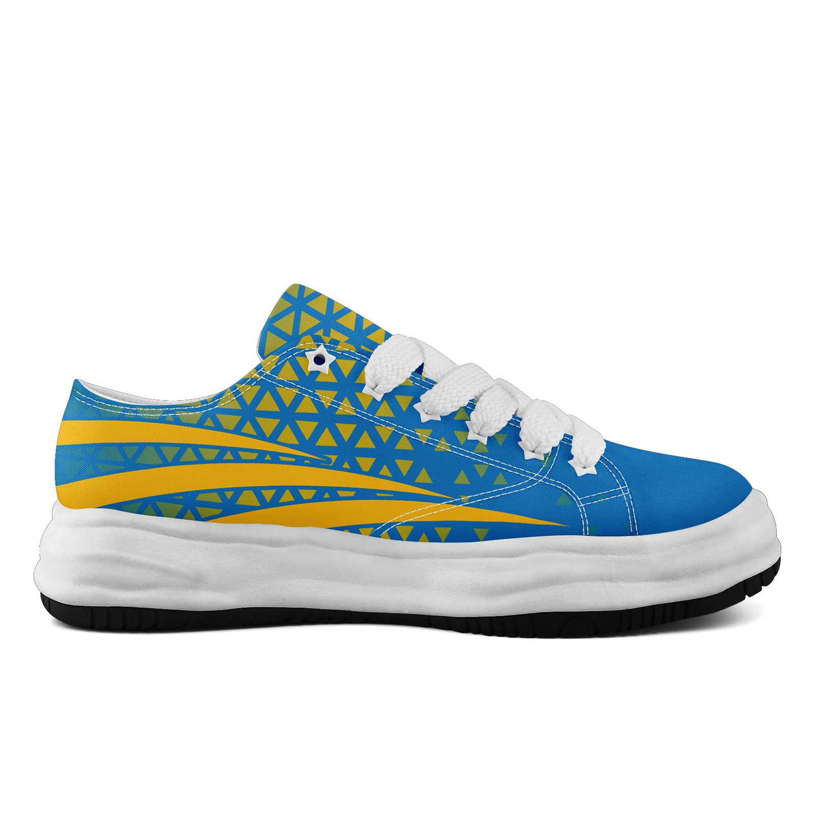 Custom Blue & White California Shoes - Personalized Sneakers for Men & Women | Fashion Sneakers FN038 D023003 22 | Perfect for Casual Wear, Street Style & Gift Giving