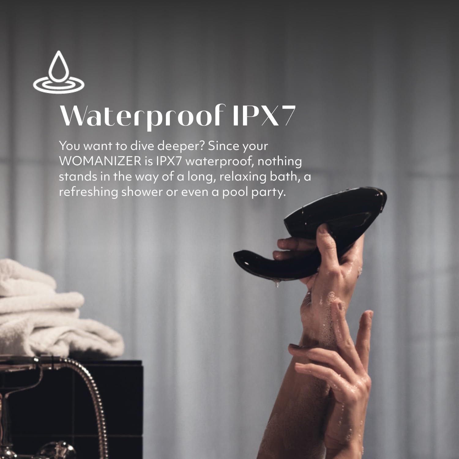 Womanizer InsideOut Clitoral & G-Spot Vibrator - 12 Intensity Levels Rabbit Vibrator for Women | Rechargeable Adult Sex Toy with Suction Technology | Perfect for Solo Play & Couples Intimacy | Black Pleasure Massager