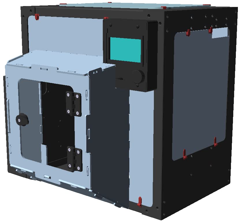 Lulzbot Mini 2 3D Printer Lexan Enclosure with LCD Display & Top Plate - Dust Protection & Noise Reduction for Home & Office 3D Printing