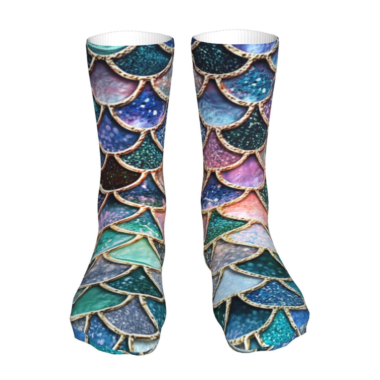 **Unisex Starry Sky Casual Socks - 16 Inch Calf-Length Breathable Sports Socks for Men & Women - Perfect for Running, Yoga & Everyday Wear**