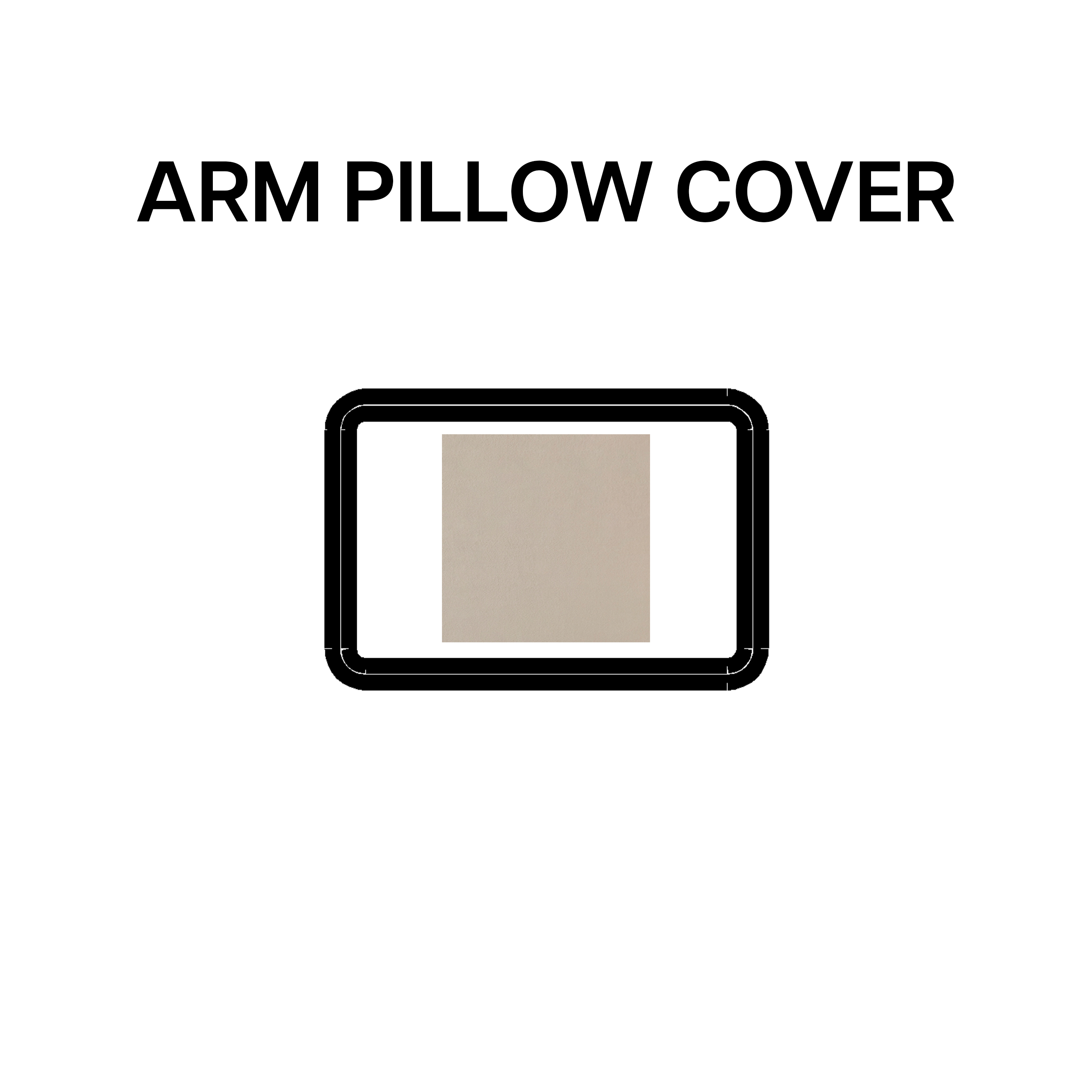 Alabaster BP 639 83 Arm Pillow Cover - Soft & Comfortable Support for Sofa, Bed, and Office Use - Perfect for Reading, Relaxing, and Neck Pain Relief
