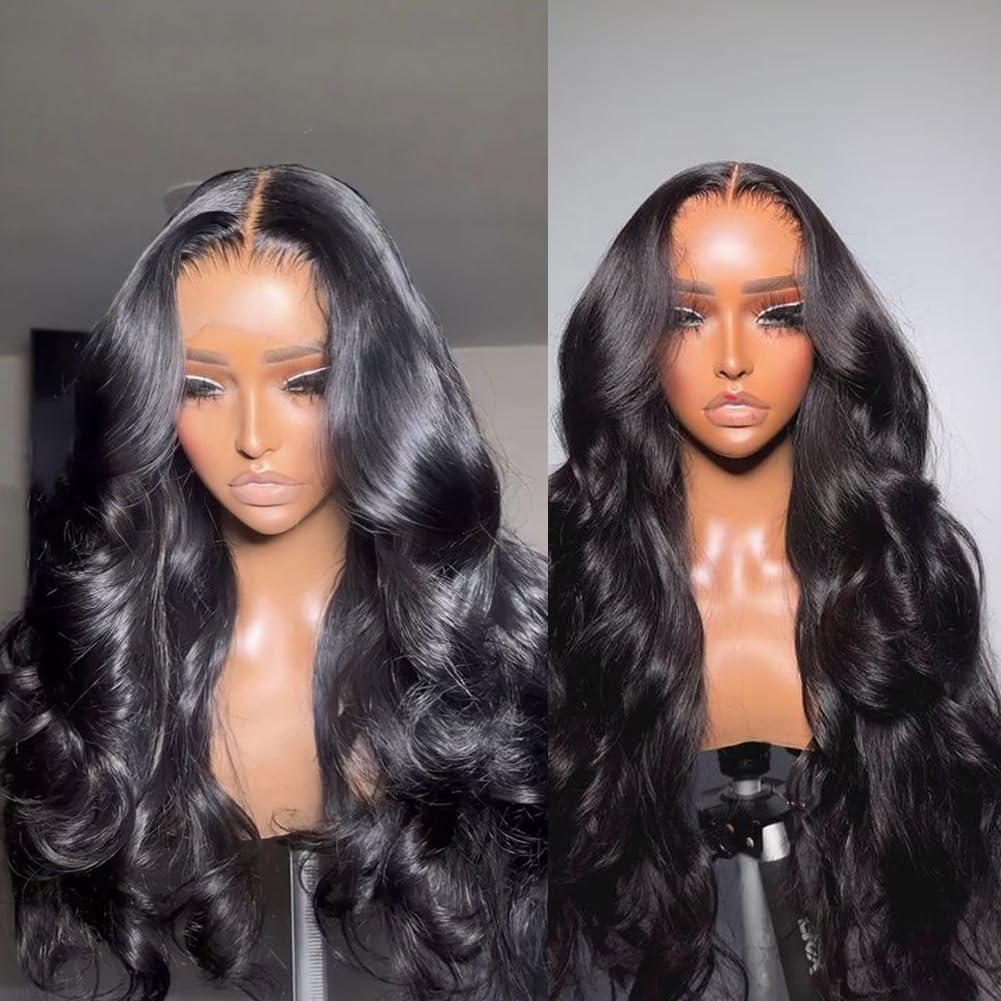 30 Inch 13x4 Lace Front Wigs Human Hair - 100% Unprocessed Body Wave Wigs for Black Women - 200% Density Glueless Lace Front Wig - Perfect for Daily Wear, Parties & Special Occasions