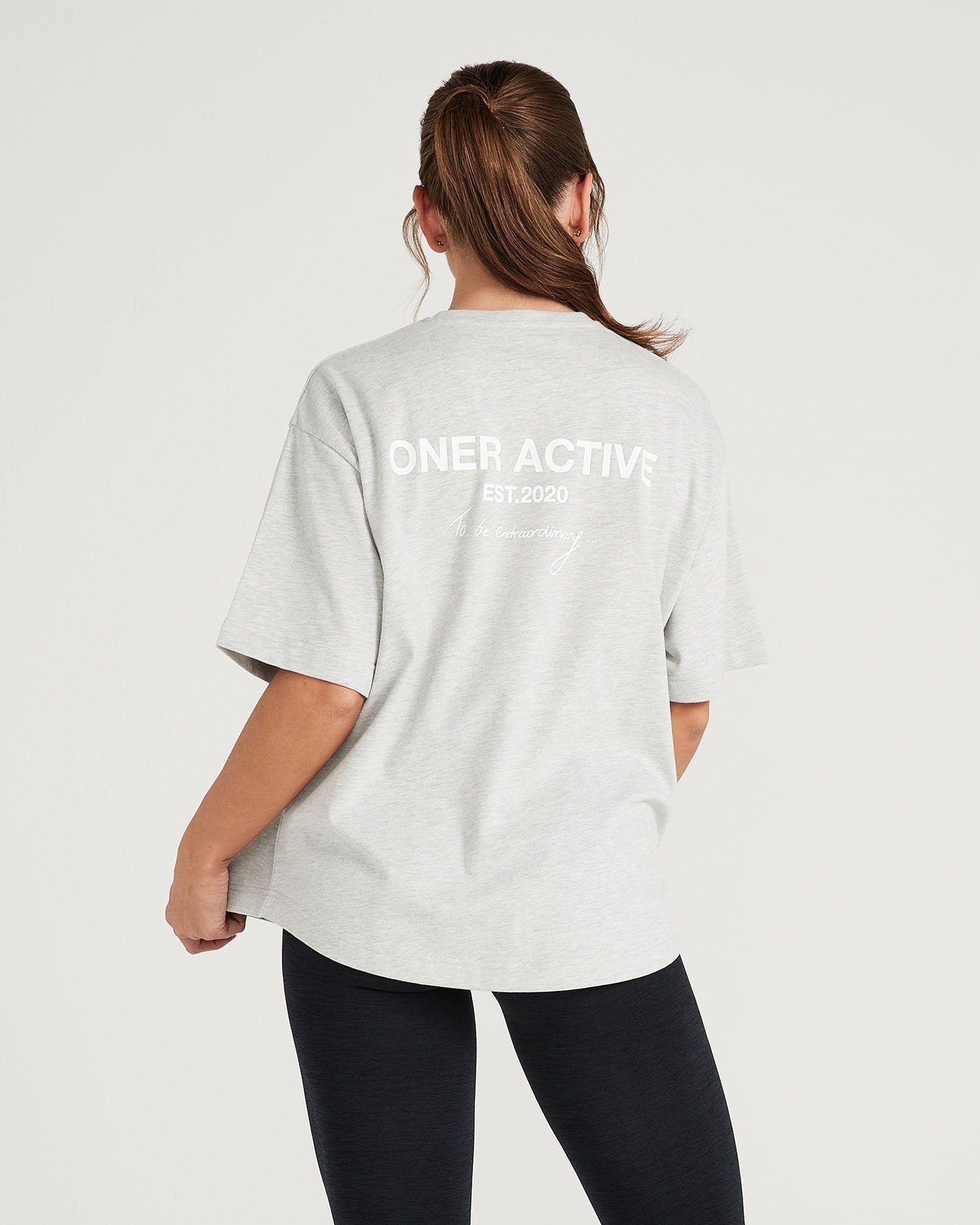 Classic Oversized Short Sleeve T-Shirt for Men & Women | Soft Cotton Silver Marl Graphic Tee | Casual Streetwear, Summer Outfits, Lounge Wear