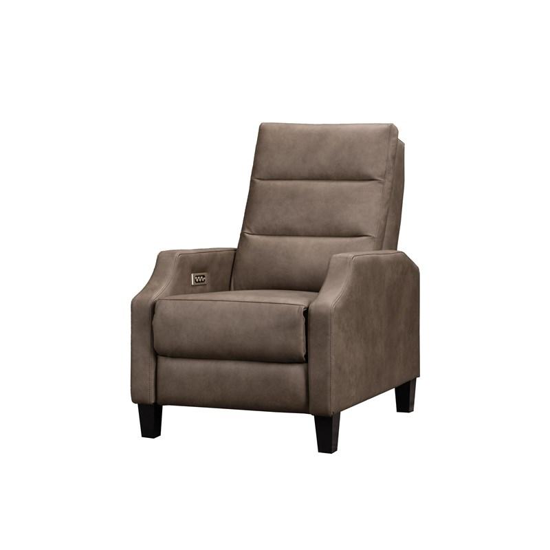 Power Reclining Chair with Adjustable Lumbar Support & Headrest - Ergonomic Home Theater Seating for Living Room, Bedroom, and Office Relaxation